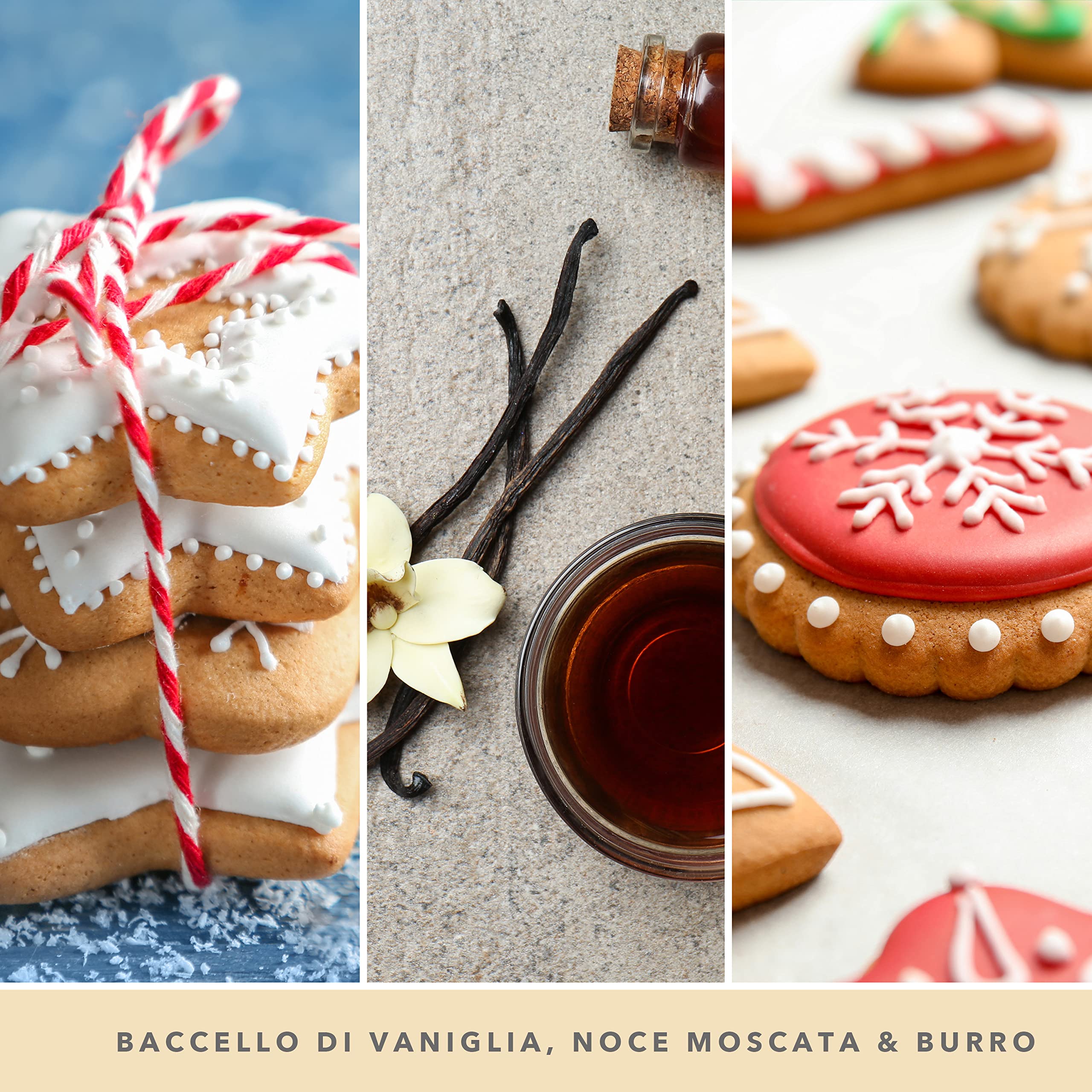 Yankee Candle Studio Candele profumate Candela media Chrsitmas Cookie|Candele di lunga durata: 35-50 ore| Elegante design in vetro con cera viola| Regalo perfetto per le donneregali per le mammeregali