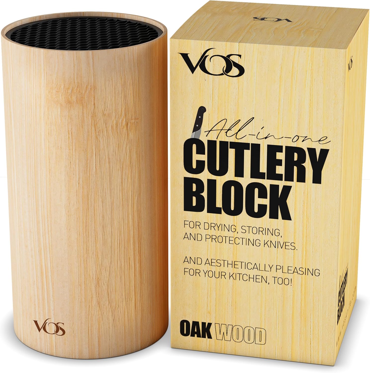 Vos Universal Knife Block Countertop Knife Block Without