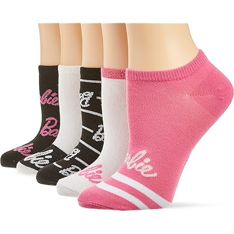 Barbie 5-Pack No-Show Socks: Unique Gifts for Adult Barbie Admirers