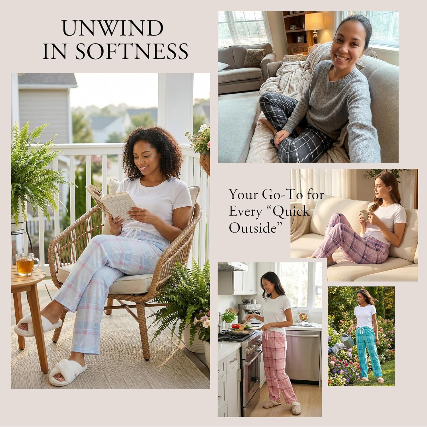 HEARTNICE Women's Soft Pajama Bottoms - Comfy Sleep Pants with Pocket & Adjustable Waist - Image 5