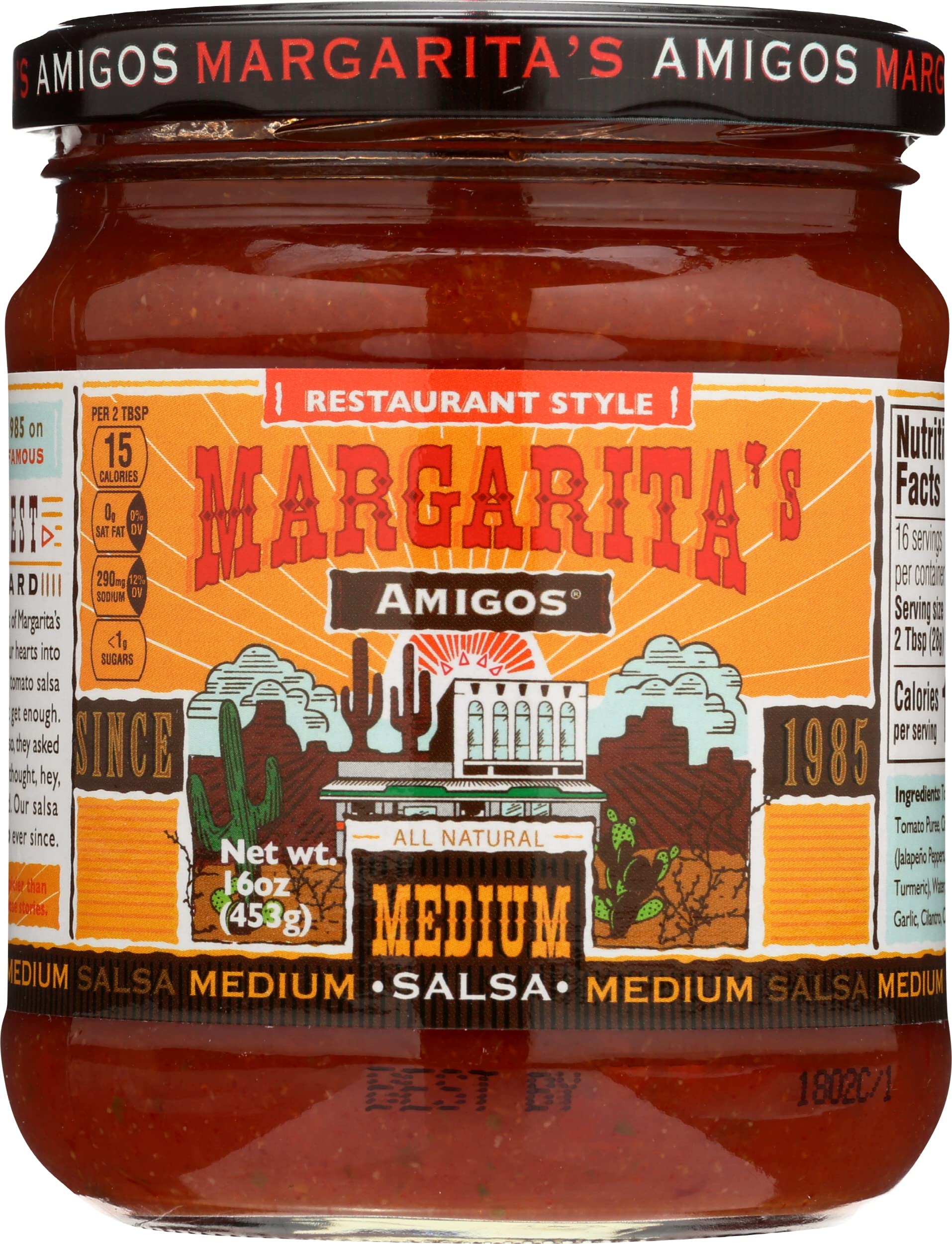 Margaritas Amigos, Salsa Medium Restaurant Style, 16 Ounce