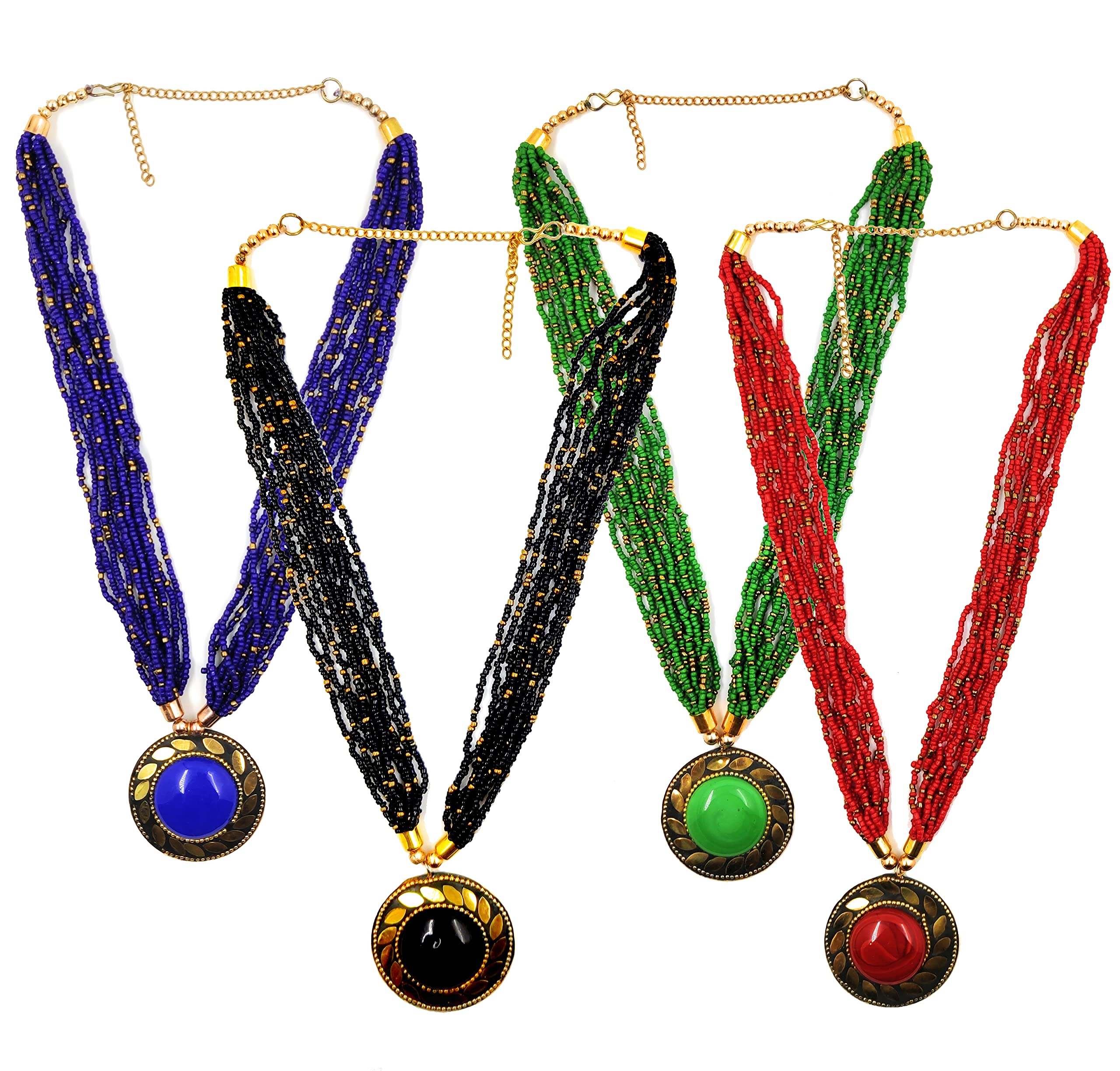 LACUM® Fashion Adjustable Length Beads Necklace Combo Sets for Women and Girls Pack of 3, 4, 6 & 12 (LAC119BNS0X) (B_lBGR) (B08NWB15CS) Amazon Price History, Amazon Price Tracker