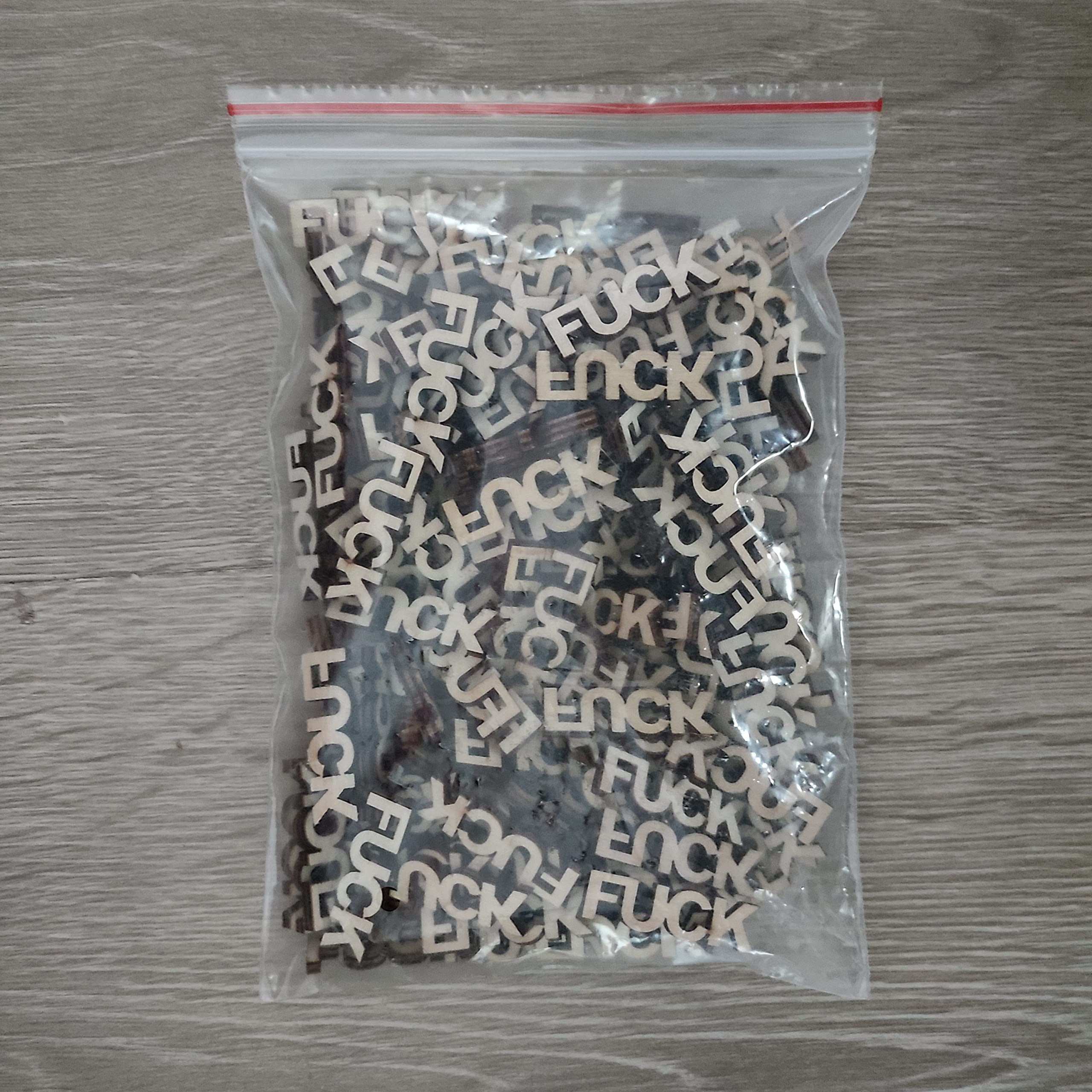 Fuck Wooden Cutouts for DIY Crafts, DIY Your own Jar of Fucks,Gift for Anniversary, Birthday,Valentines Day, Mother's Day (200pcs Fuck)