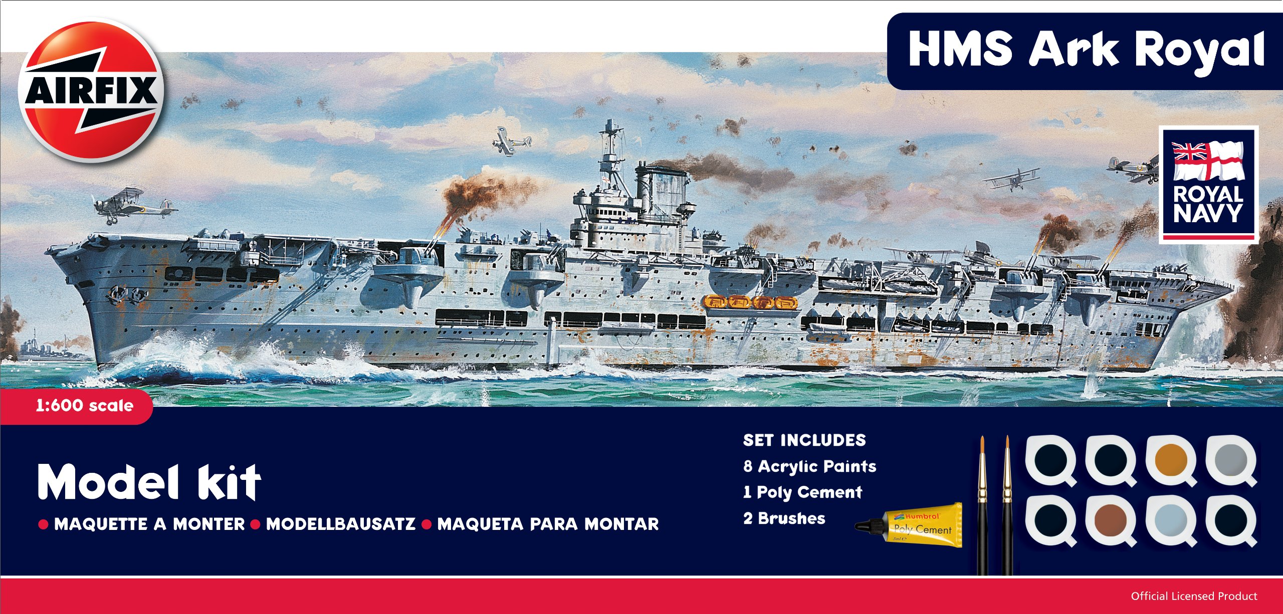 Airfix HMS Ark Royal, Multicolor, Construction Skills