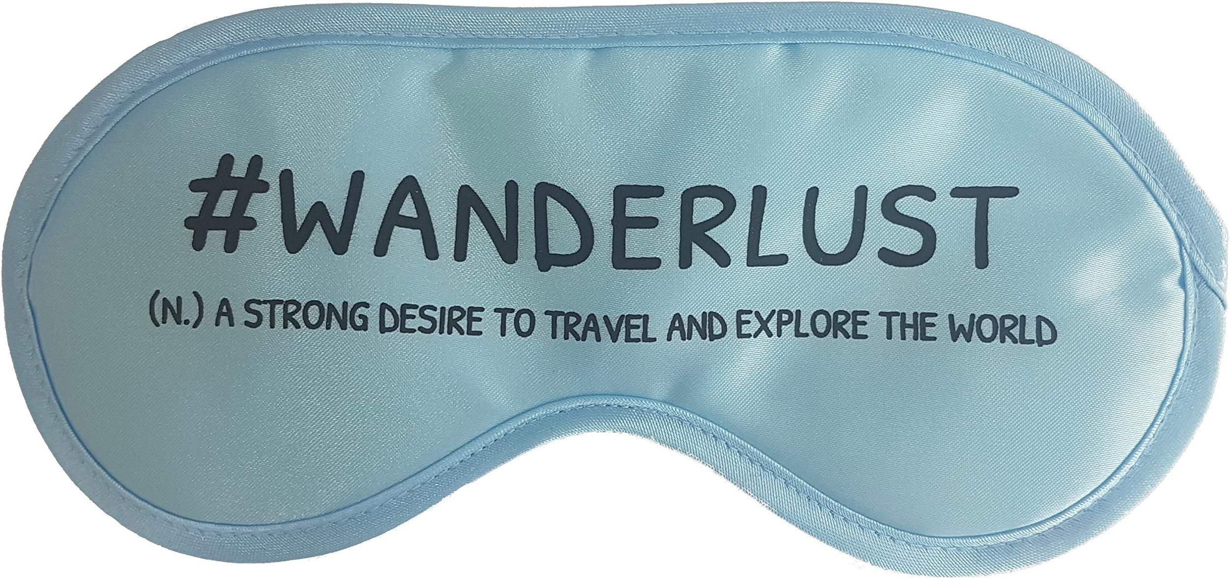 AVALOK Wanderlust Sleep Mask - Perfect for Travel, Comfortable Sleep, Power Naps & Meditation (Sky Blue)