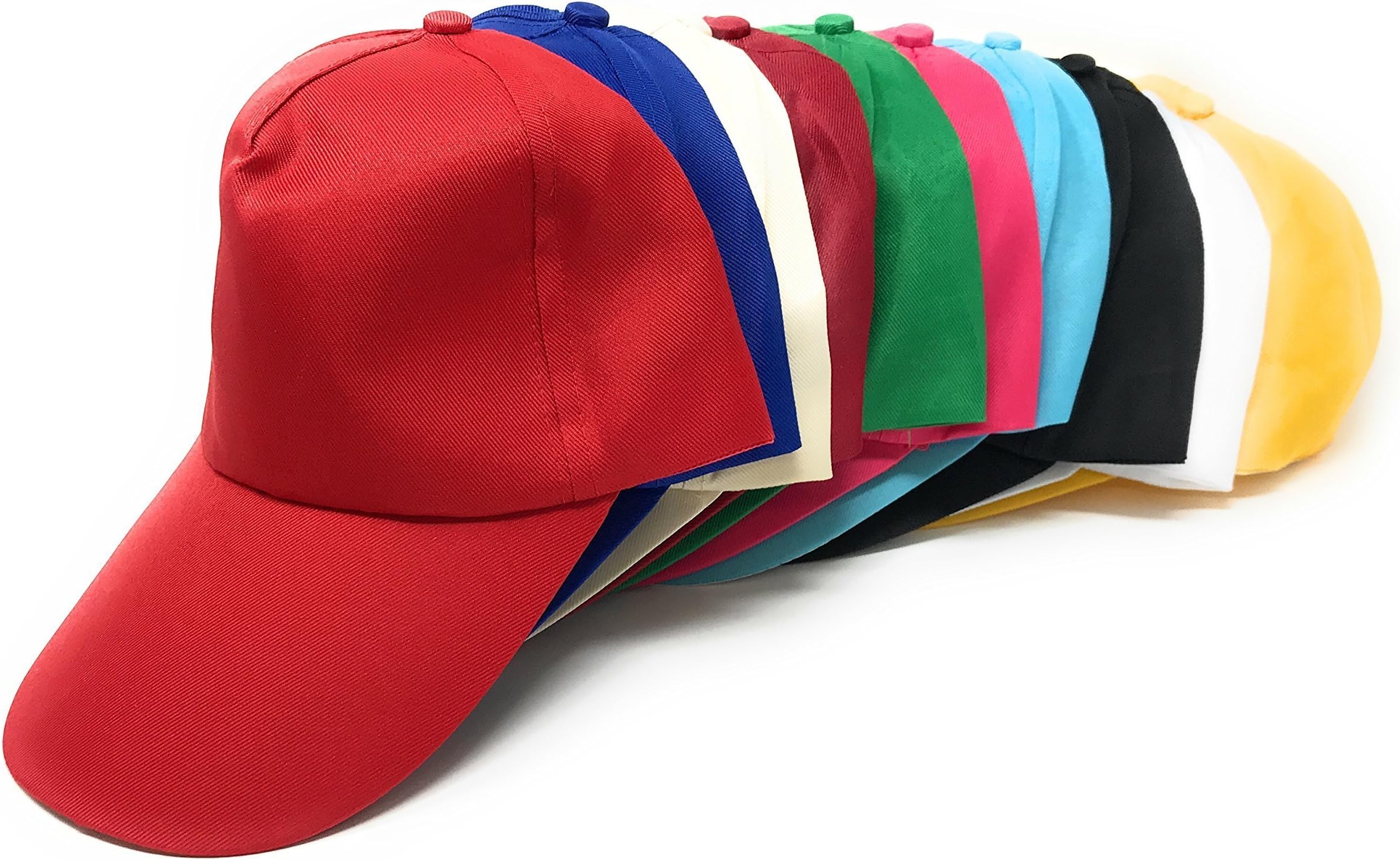 Sea View Treasures 50 Bulk Assorted Value Baseball Caps Hats (Teen and Adult Sized)