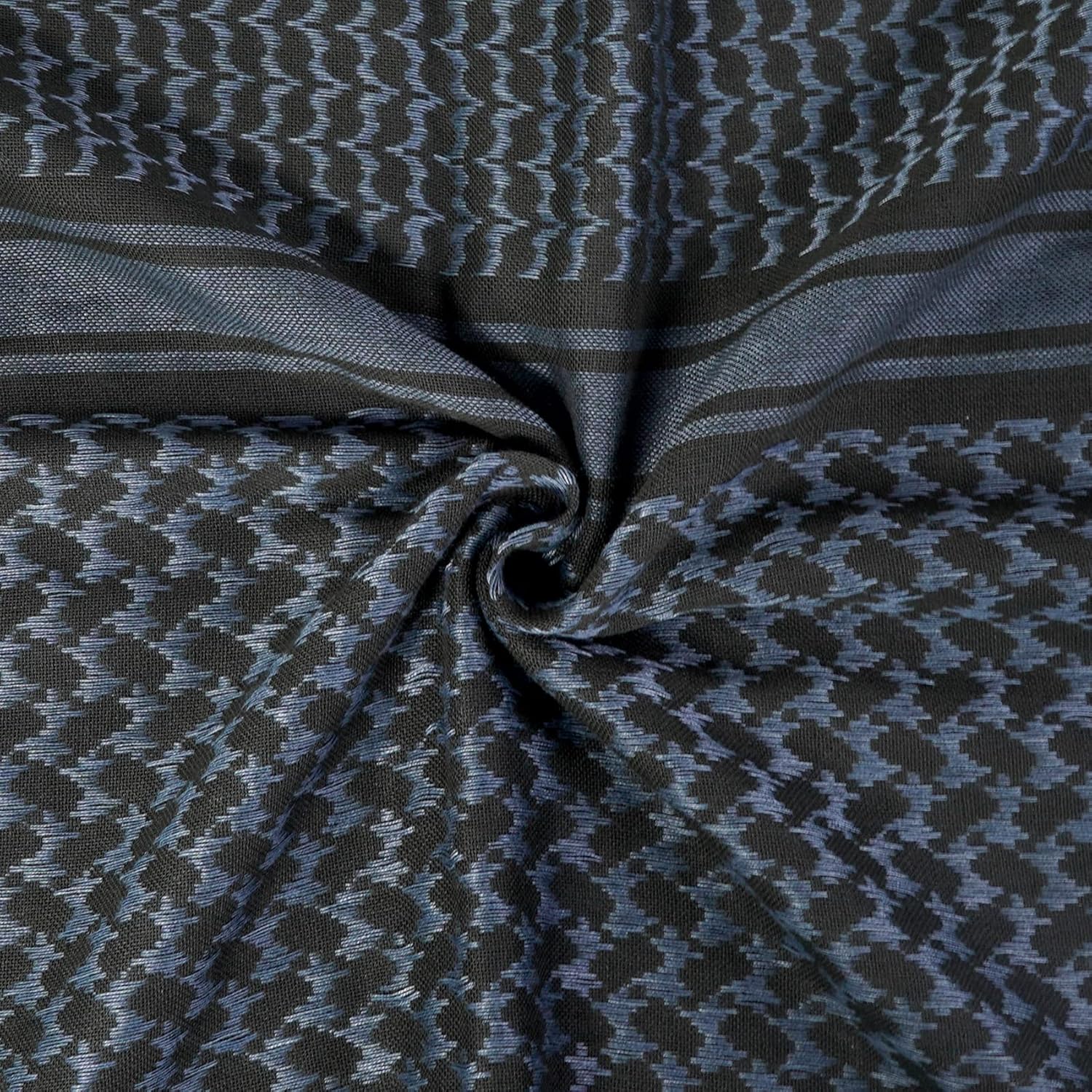 Explore Land Cotton Shemagh Keffiyeh Tactical Desert Scarf Neck Head Wrap with Tassel for Men Women - Image 4