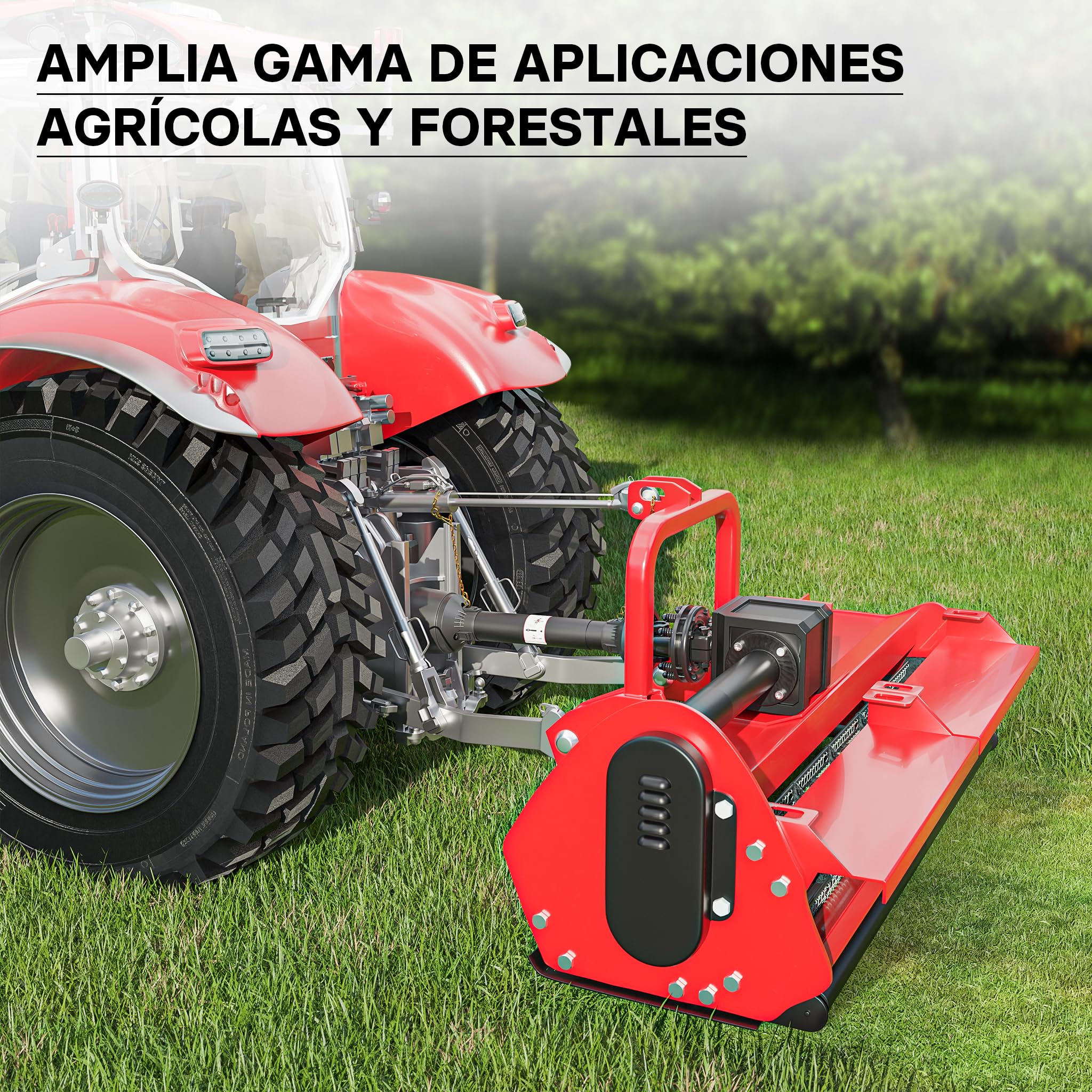 WilTec Toma de Fuerza T5 Eje transmisión cardán 1100-1210mm 620Nm 540rpm PTO 54kW (74CV) 2X 1 3/8" 6 dient.