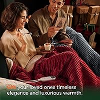 Vista 9 de Bedsure Electric Blanket Twin - Soft Ribbed Flannel Heated Blanket, Heating Blanket with 10 Time Settings, 6 Heat Settings, and 8 hrs Timer Auto 01