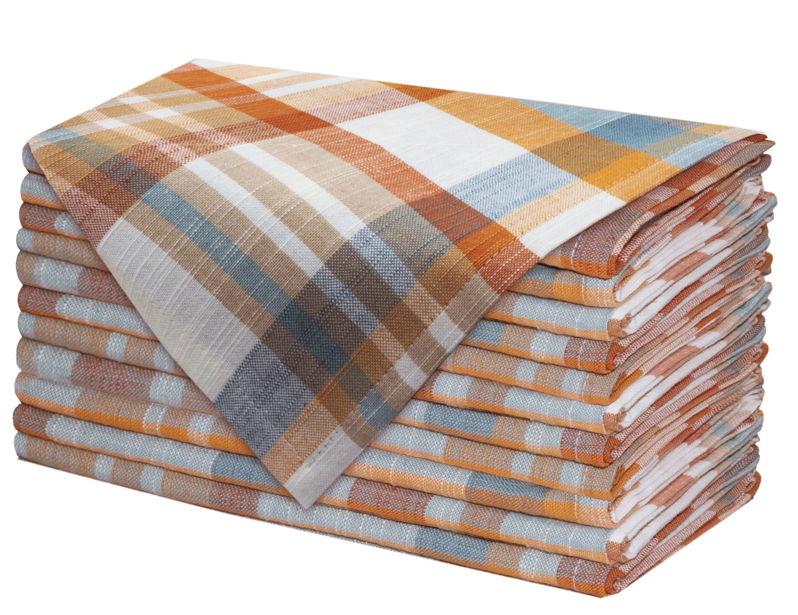 COTTON CRAFT Harvest Plaid Cloth Napkin