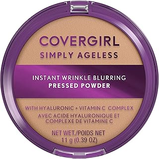 Sponsored Ad - Covergirl Simply Ageless Instant Wrinkle Blurring Pressed Powder, Buff Beige, 0.39 Oz.