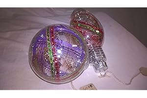 Crystal Clear Ribbon Christmas Ornaments