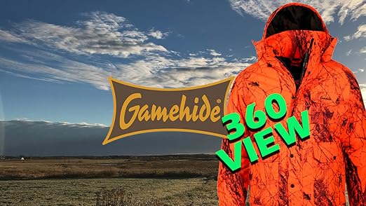 gamehide ナイロン ハンティング ジャケット Gamehide Deerhunter Solid Blaze Orange Mens Insulated Burr