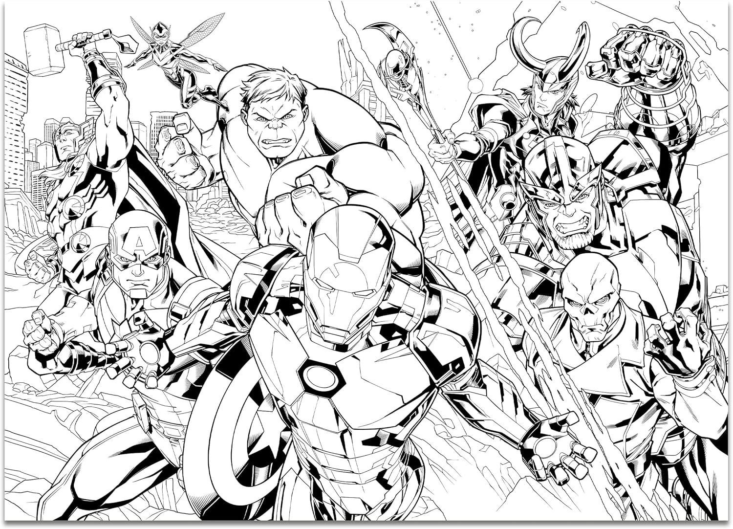 Lisciani Giochi Marvel Puzzle DF Maxi Floor 108 Avengers, 99771