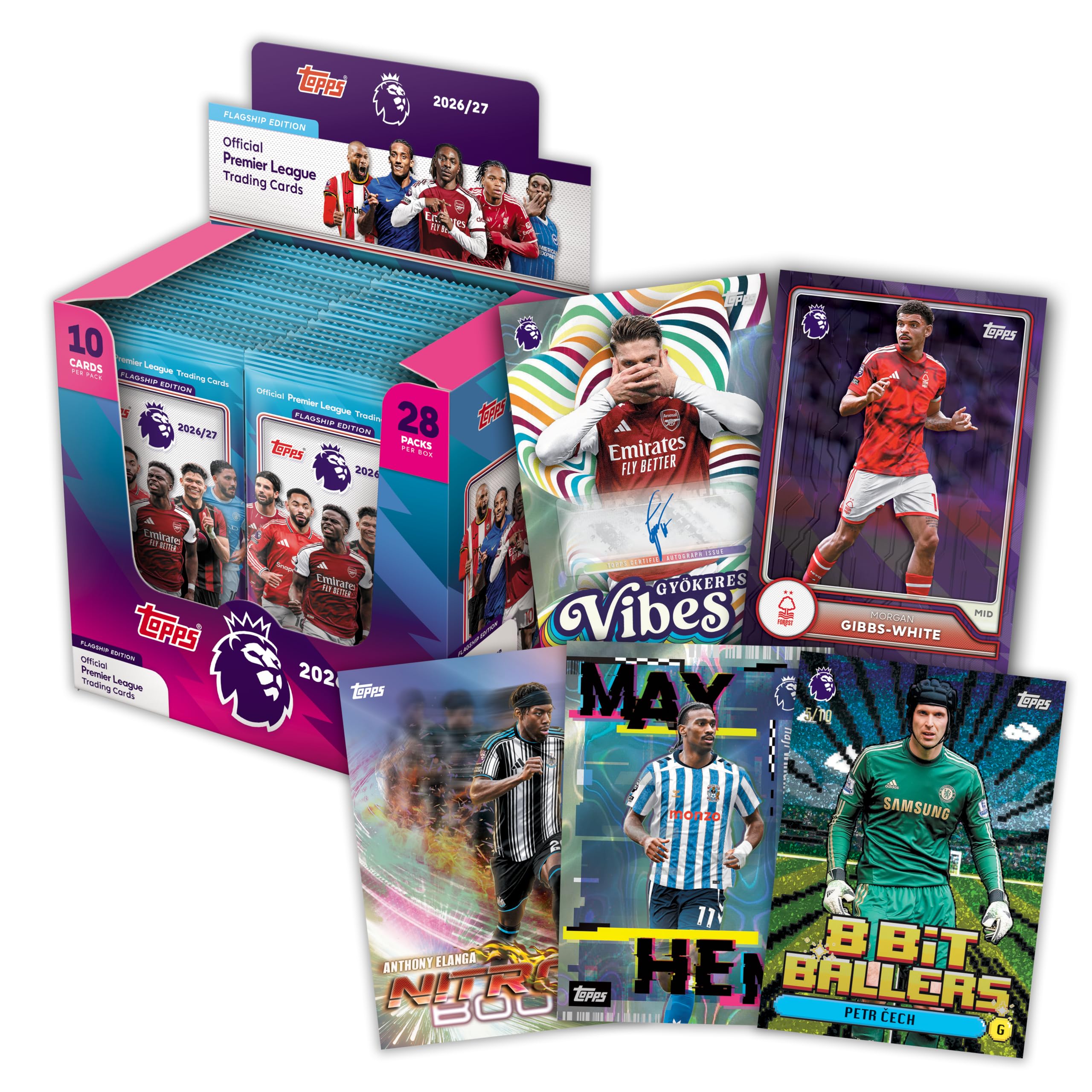 Topps Flagowe karty kolekcjonerskie Premier League 2026/27 – pełne pudełko
