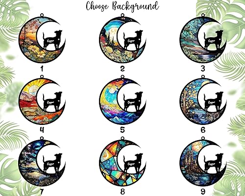 Miniatura 3 de NAZENTI Regalos conmemorativos personalizados para perros, atrapasoles conmemorativos para perros, atrapasoles personalizados para perro, adorno