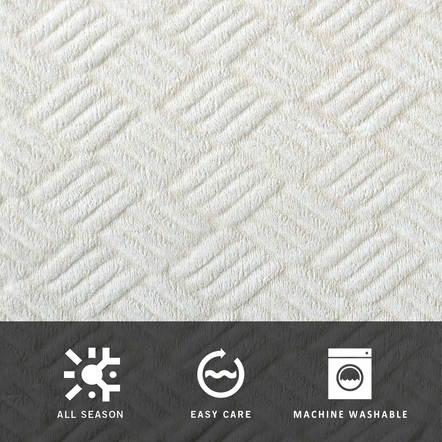 Kenneth Cole - Queen Blanket, Soft Plush Bedding, Cozy Home Decor (Basketweave Tipped Grey, Queen)