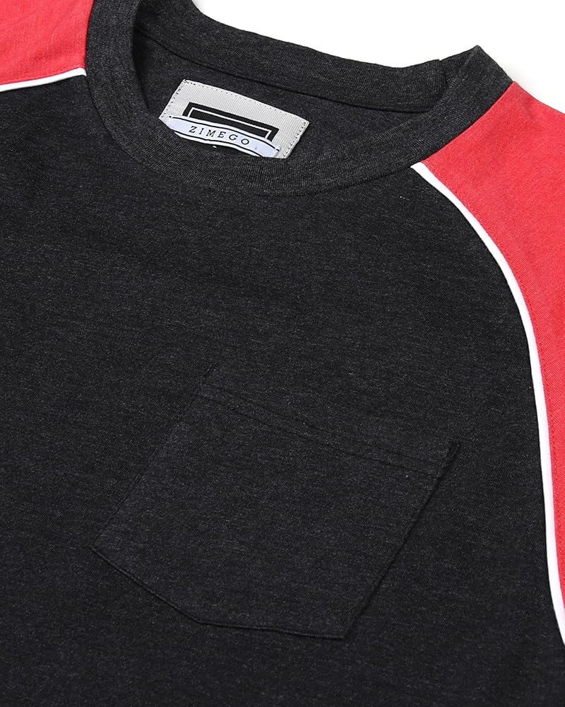 ■LUMEN■ Ringer short sleeve t-shirt 2183B199_700 Men's Short Sleeve Core Cotton Soft Classic Ringer Tee