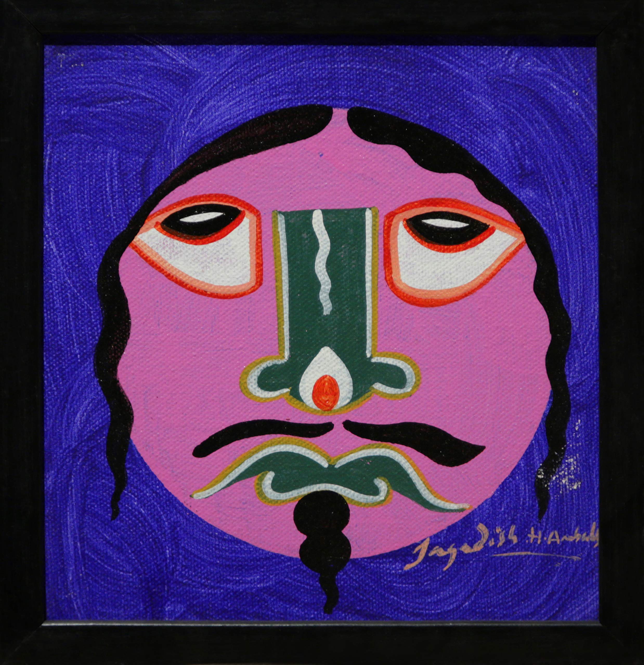 Blessings From Ganesha (Acrylic Painting By Sanjoy Mal)-image-25