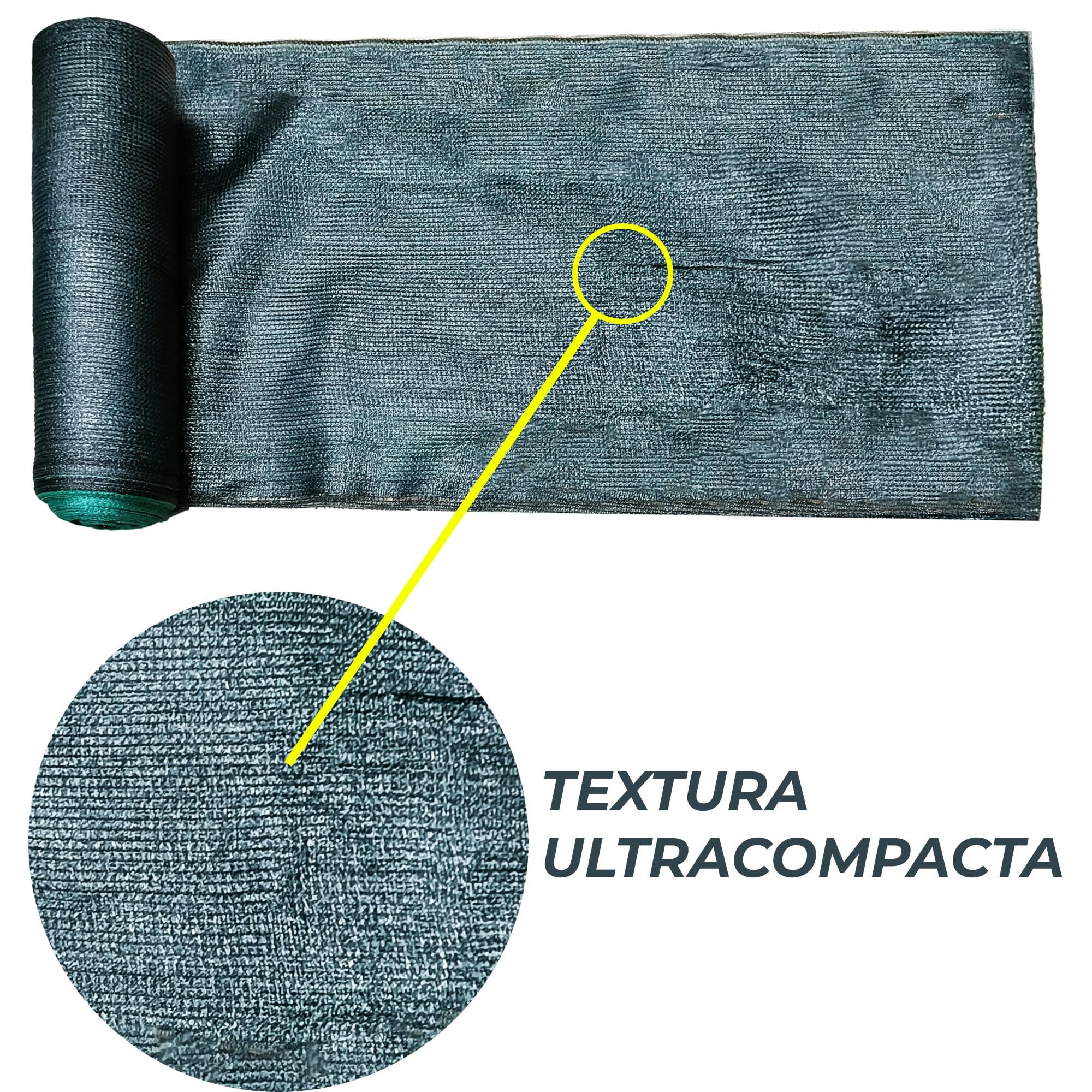 ESTO Red de sombra 90 % de sombra, diferentes tamaños, tela de privacidad, tejido cortavientos, red para vallas de jardín, balcón o terraza, lona de sombra verde (1,5 x 50 metros)