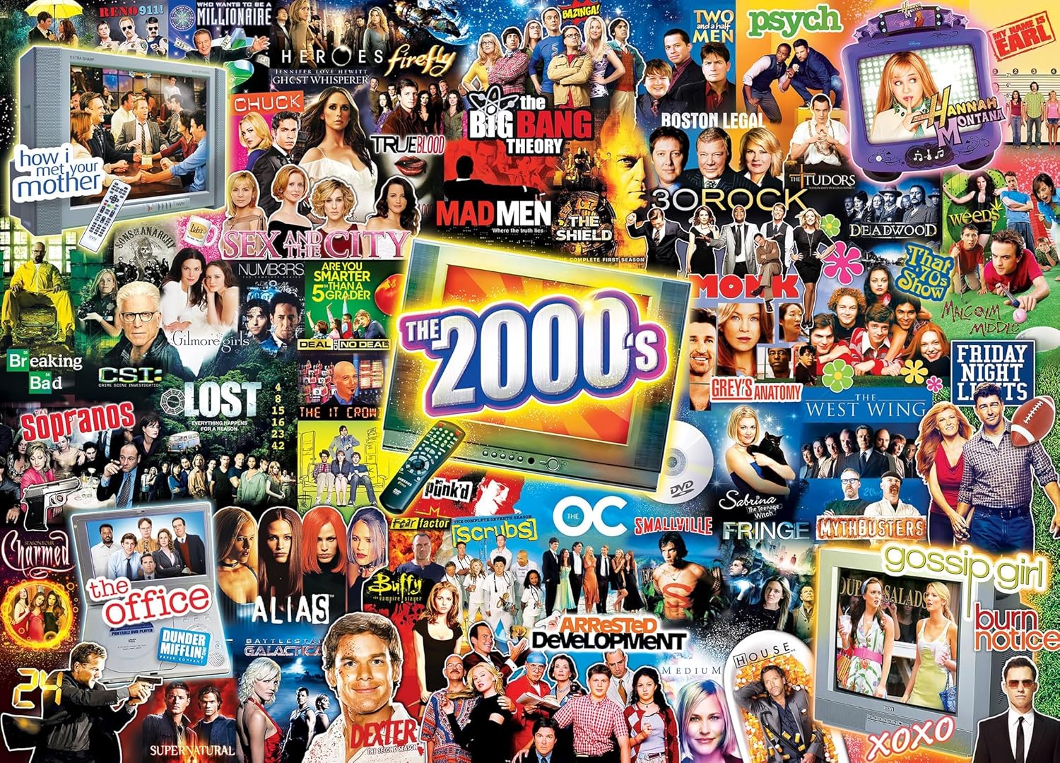 MasterPieces 1000 Piece Jigsaw Puzzle for Adults and Family - 2000's Television Shows - 19.25"x26.75"