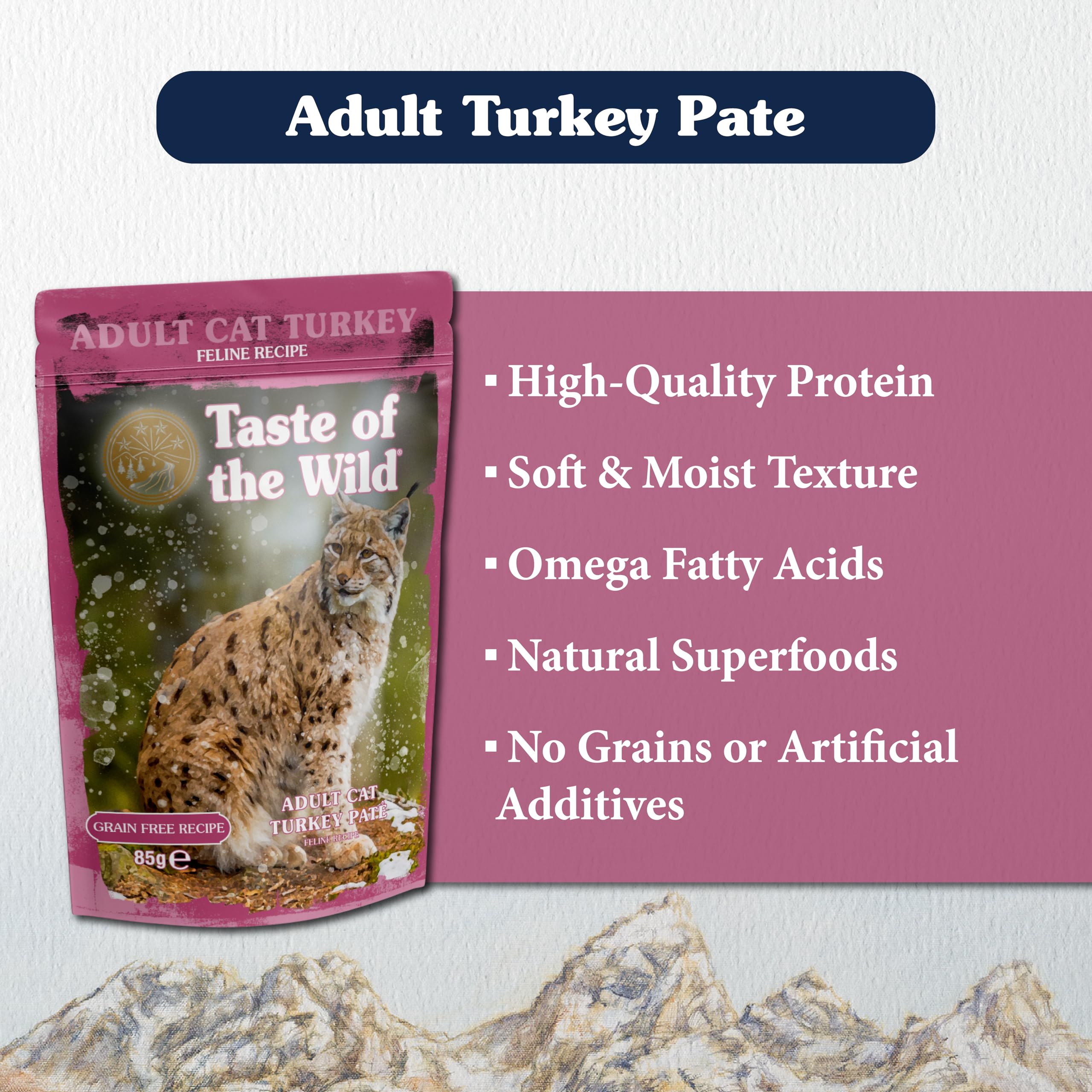 Taste of the Wild Gato Adulto Pavo Paté 12 X 85 g