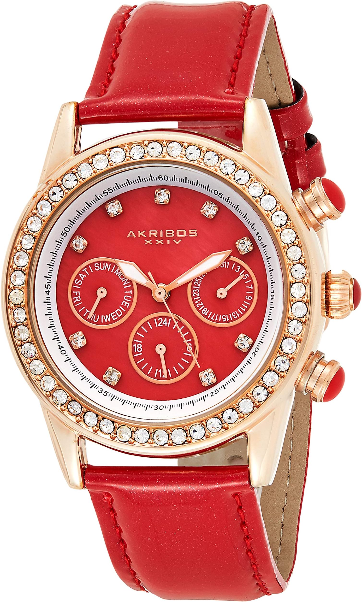 Women's AK556 Dazzling Swiss Multifunction Strap Watch