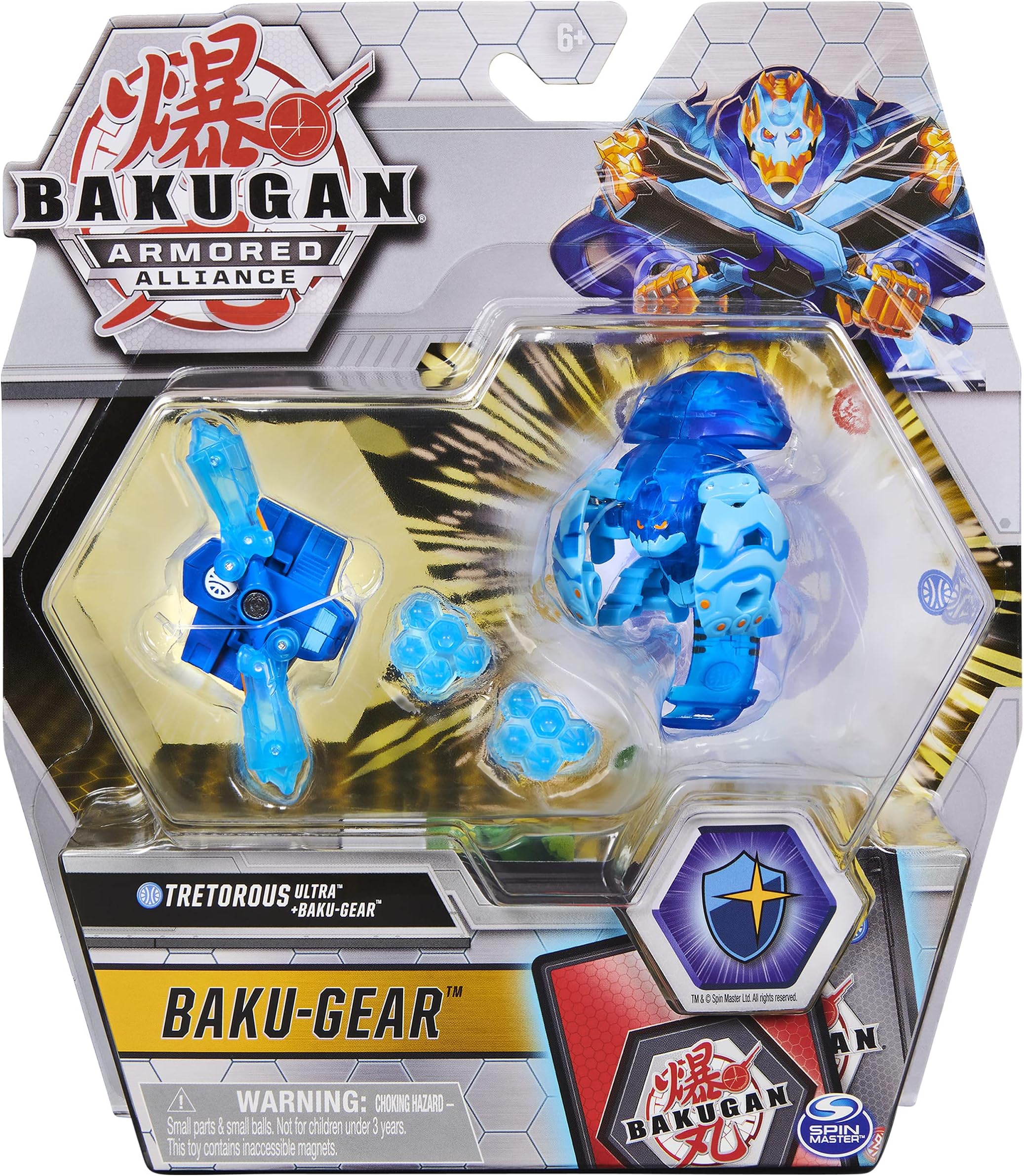 Ultra, Aquos Tretorous with Transforming Baku-Gear, Armored Alliance 3-inch Tall Collectible Action Figure