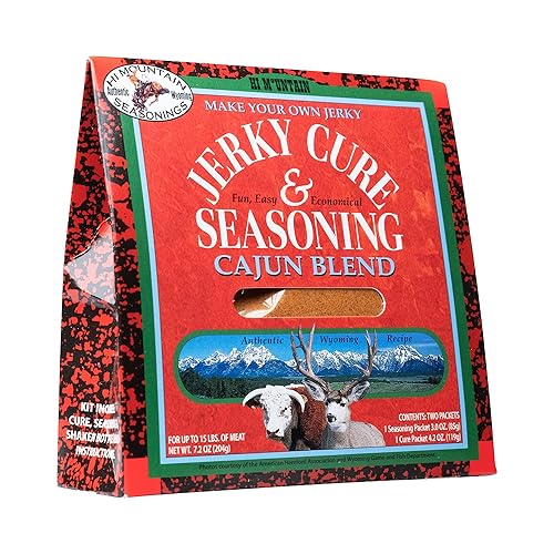 Hi Mountain Kit de curación y condimento de cecina - CAJUN BLEND