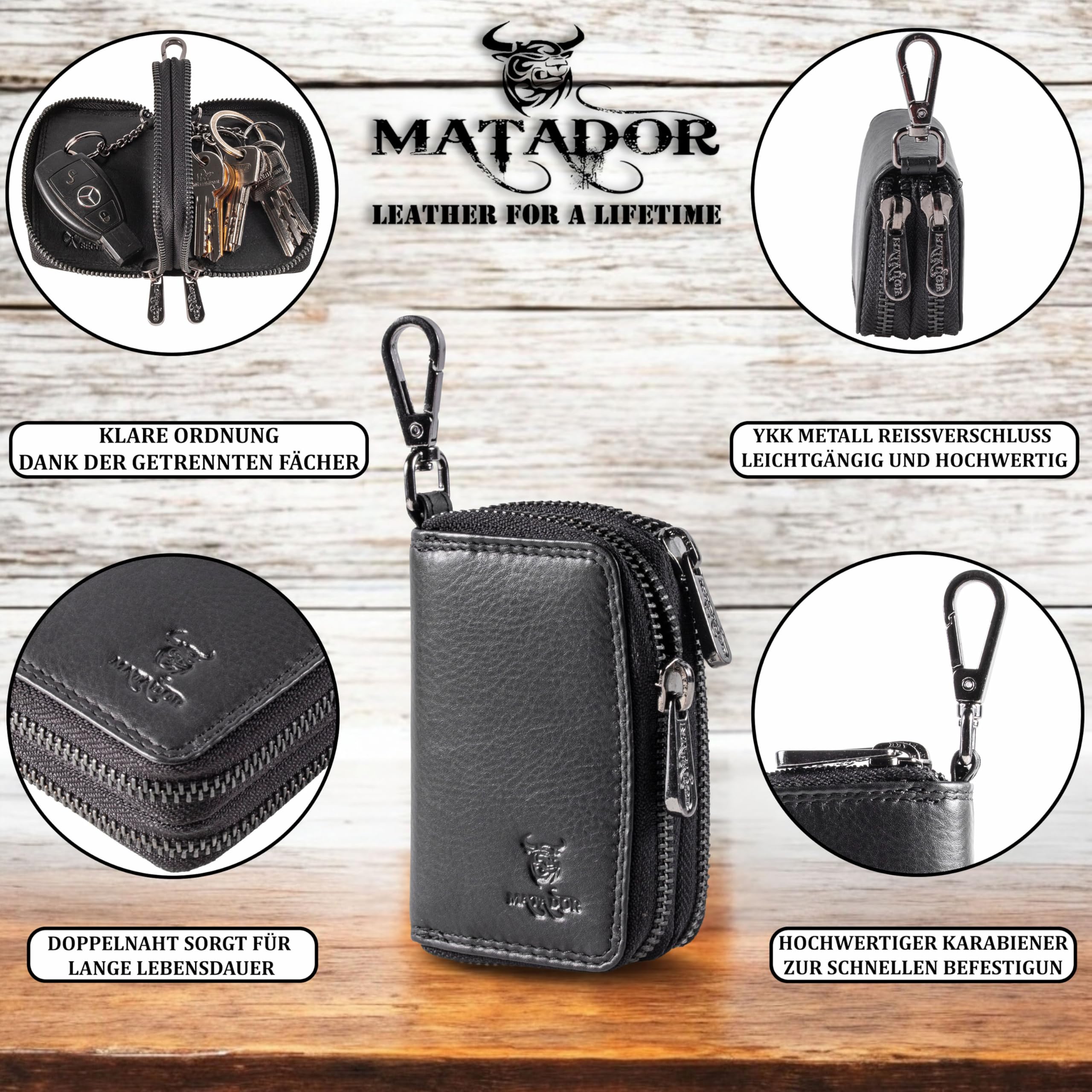 Matador Portachiavi in vera pelle K64