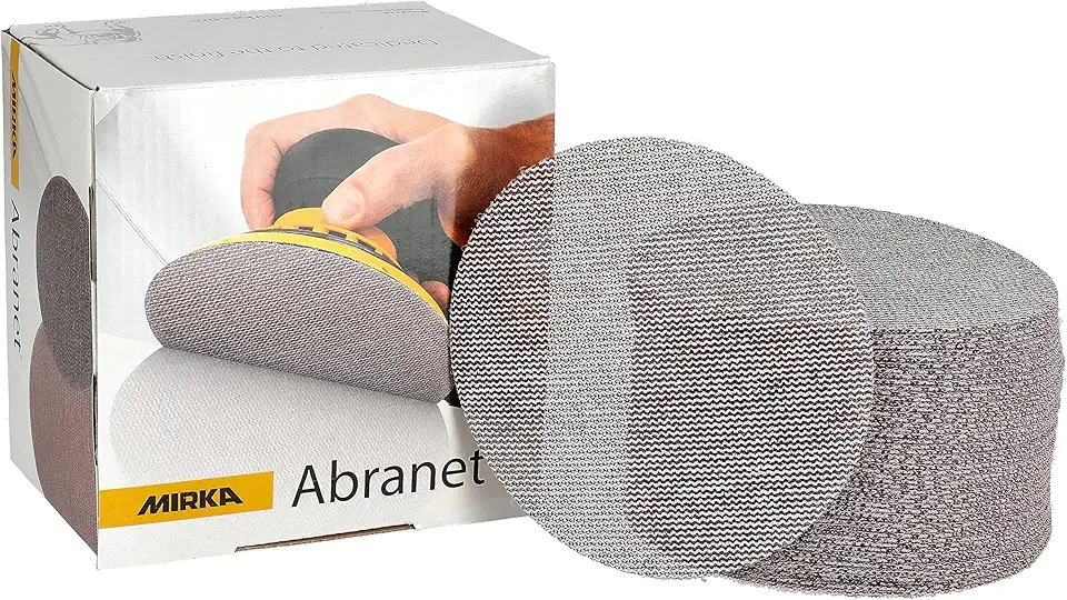 9A-232-080 5-Inch 80 Grit Mesh Abrasive Dust Free Sanding Discs, Box of 50 Discs