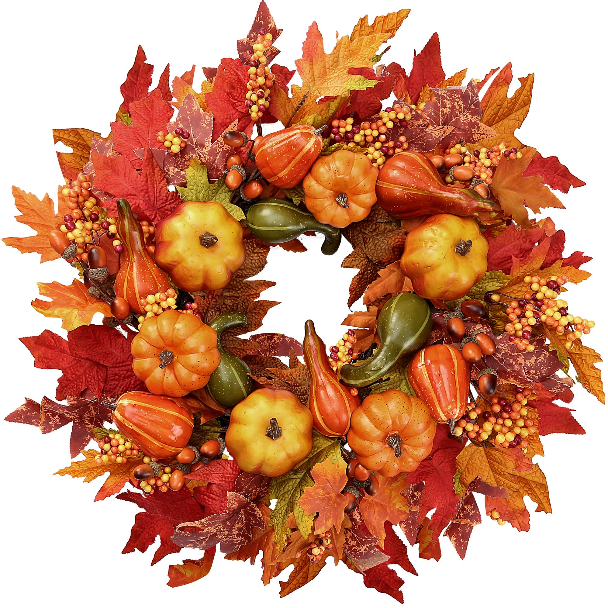 Sggvecsy Pumpkin & Acorn Wreath