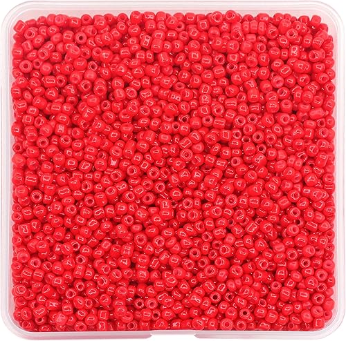 Miniatura 7 de Cuentas de semillas opacas de 0.157 pulgadas (0.157 in) de color mixto, alrededor de 1600 piezas5.29 oz 60 pequeñas cuentas para manualidades,