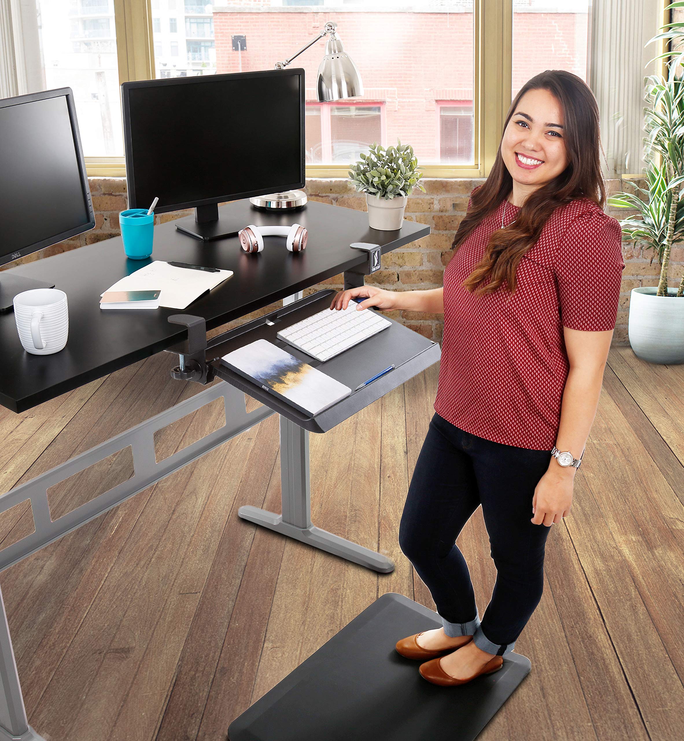 Stand Steady ClampOn Keyboard Tray with Adjustable Tilt Ergonomic