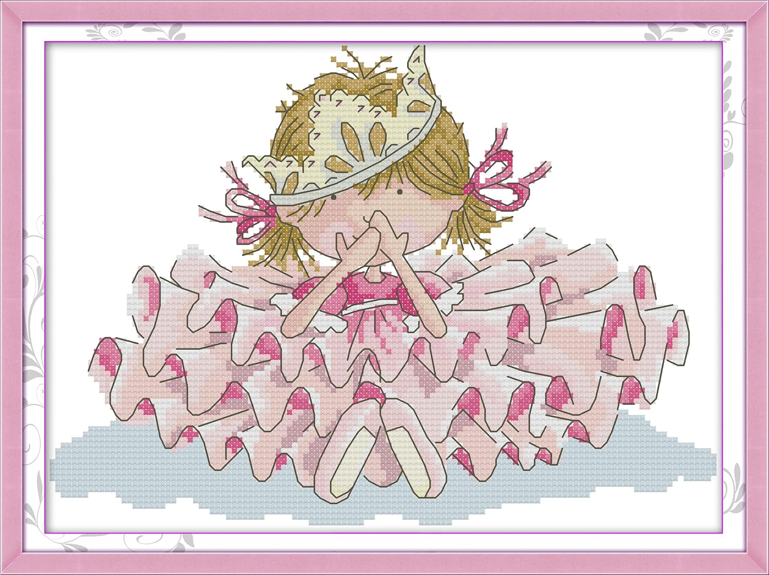 CROSSDECOR Counted Cross Stitch Kit for Adults，11CT Stamped Patterns Easy Cross Stitching Embroidery Needlework Kit for Entrance Livingroom Bedroom Decoration