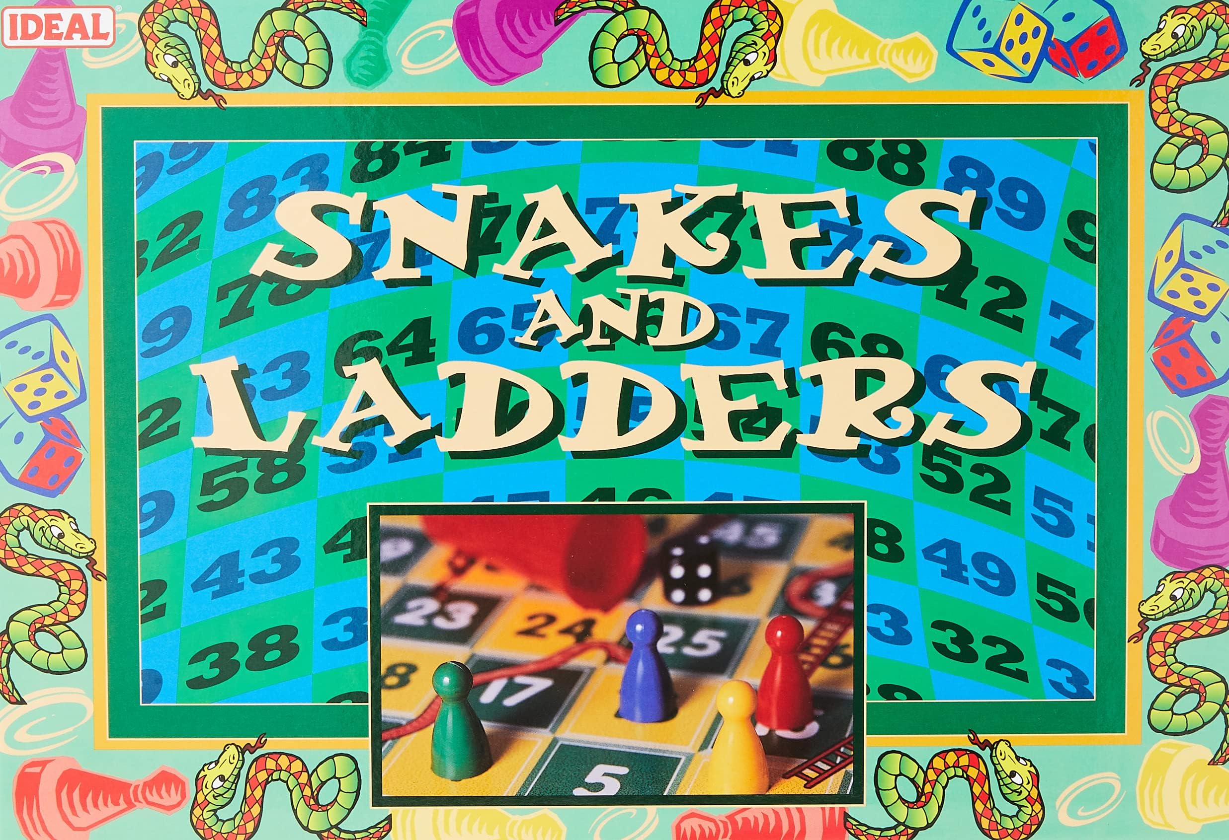 Snakes and Ladders: traditional board game | Classic Board Games | For 2-4 Players | Ages 3+