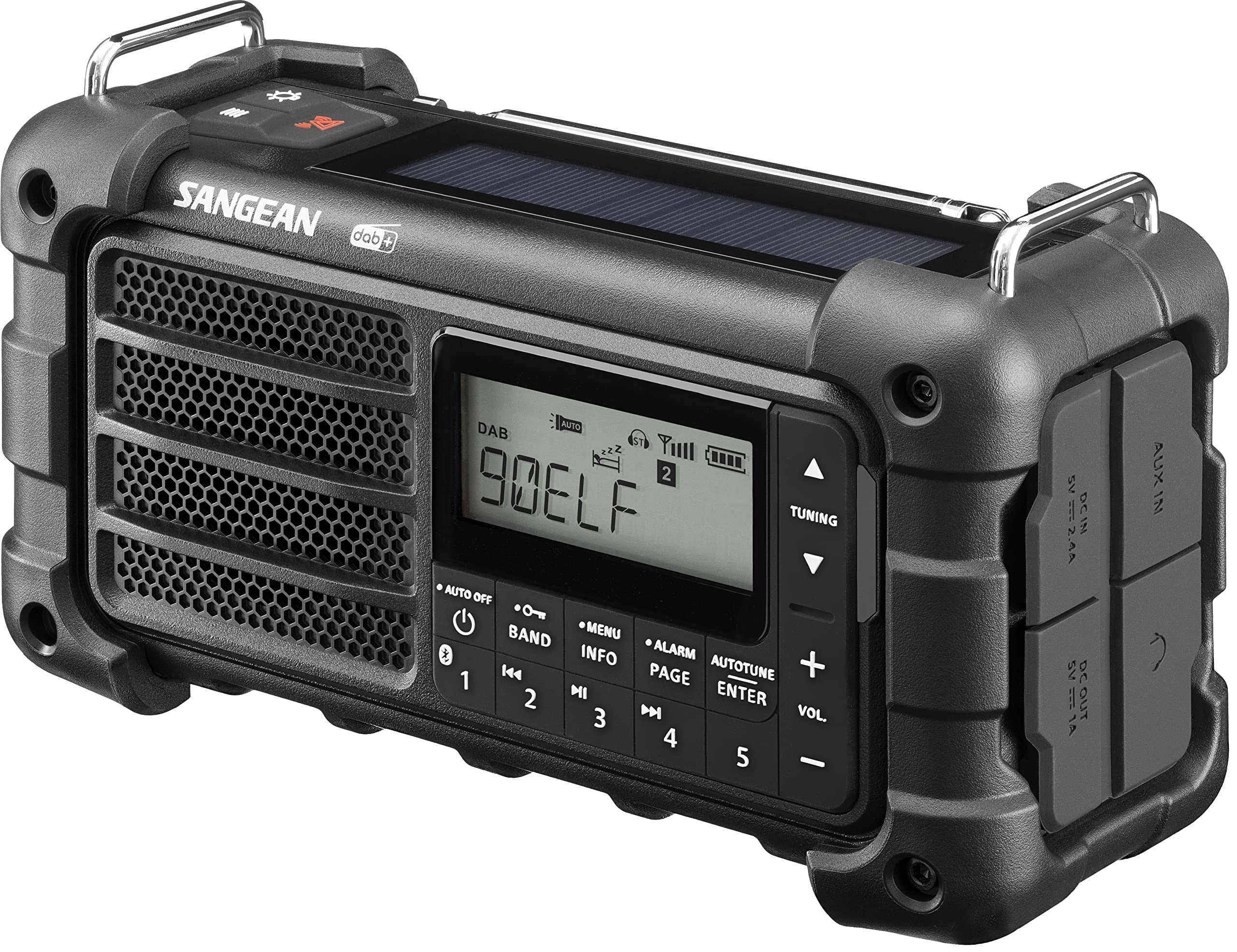Sangean MMR-99 Radio awaryjne, korba, Solar Czarny z Dab+Med Dab+