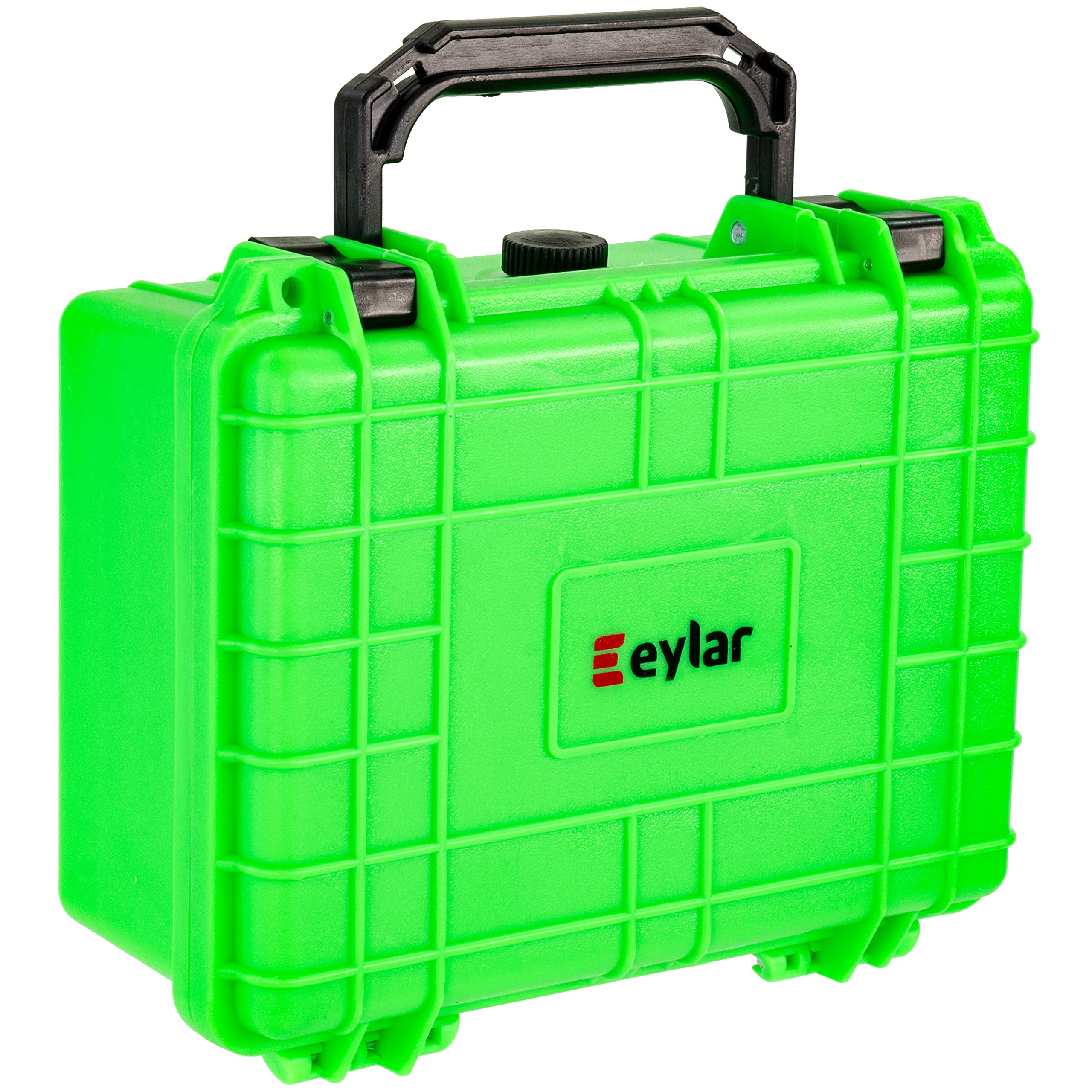 Eylar Protective Camera Hard Case Water & Shock Proof w/Foam, TSA Standards 9.12 inch 7.56 inch 4.37 inch (Neon Green)