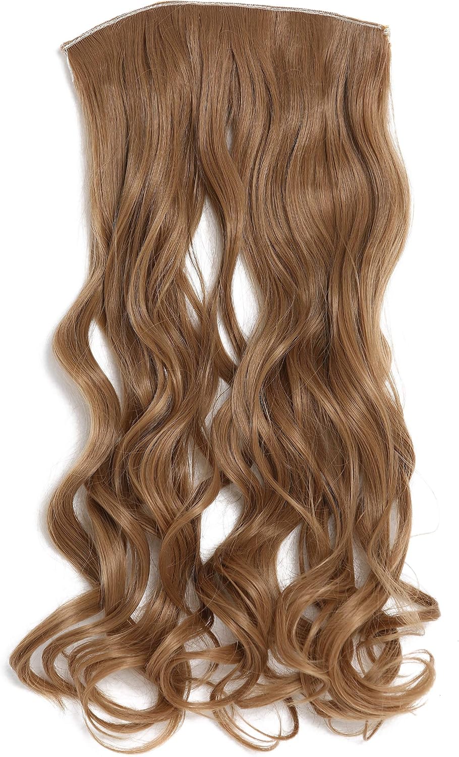 WIG ME UP - YZF-3180-22 Hairpiece Halfwig (half wig) 5 Microclip Clip-In Extension wide full back of head long curled curls dark blond
