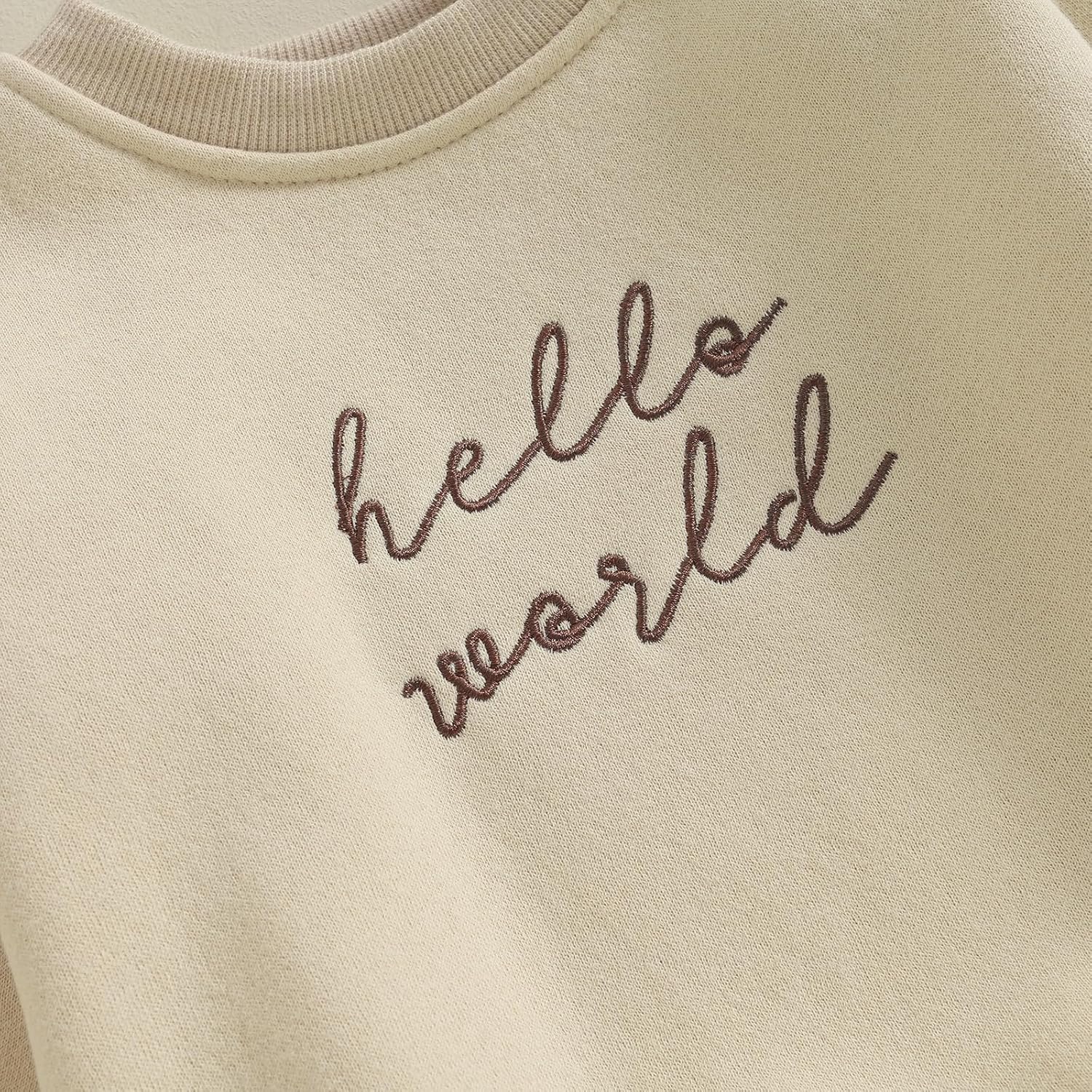 VISGOGO Newborn Infant Baby Boy Oversized Romper Sweater Bodysuits Coming Home Outfit Neutral Clothes