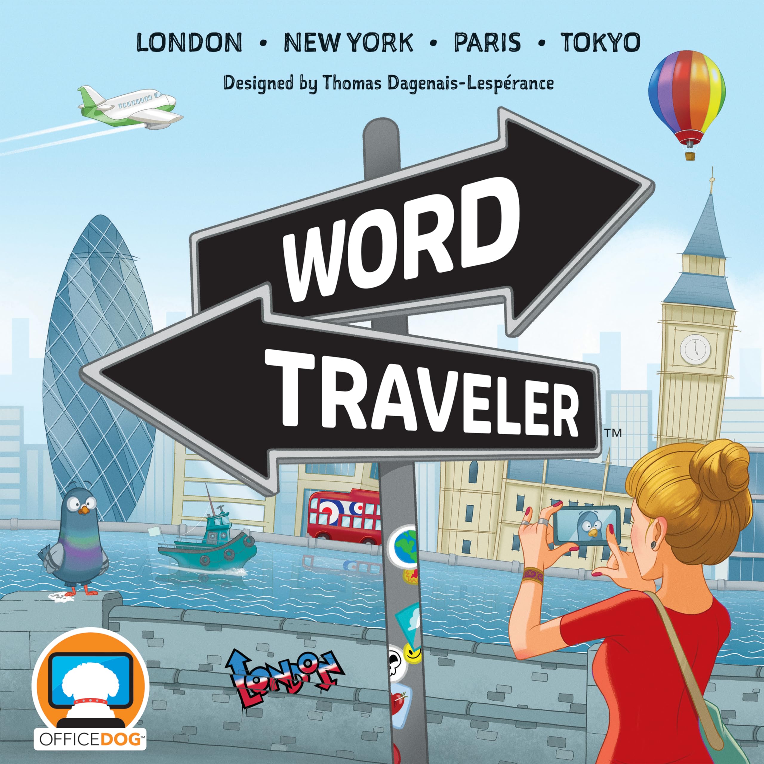Gioco da tavolo Word Traveler, gioco interattivo per famiglie, perfetto per serate di gioco, feste e riunioni di vacanza, divertimento per bambini e adulti, età 10+, 2-5 giocatori, 30-45 minuti di