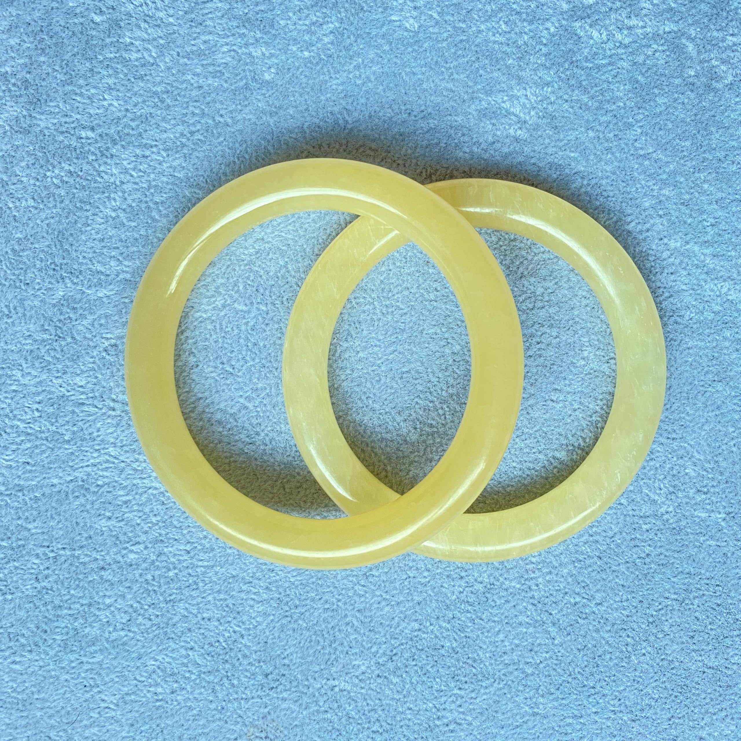 Braccialetto di Braccialetto Giada Stretto di per Donne ricchezza Cinese Buona Fortuna Bracciale Donna Vintage Vera Giallo in Pietra di Pietra Regalo di Compleanno di Compleanno (Stretto Round