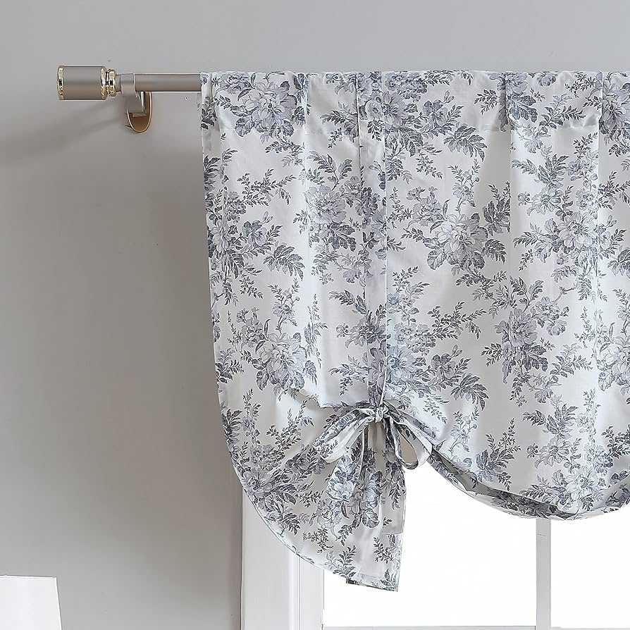 ローラアシュレイ　ロングカフェカーテン ローラアシュレイ ロングカフェカーテン