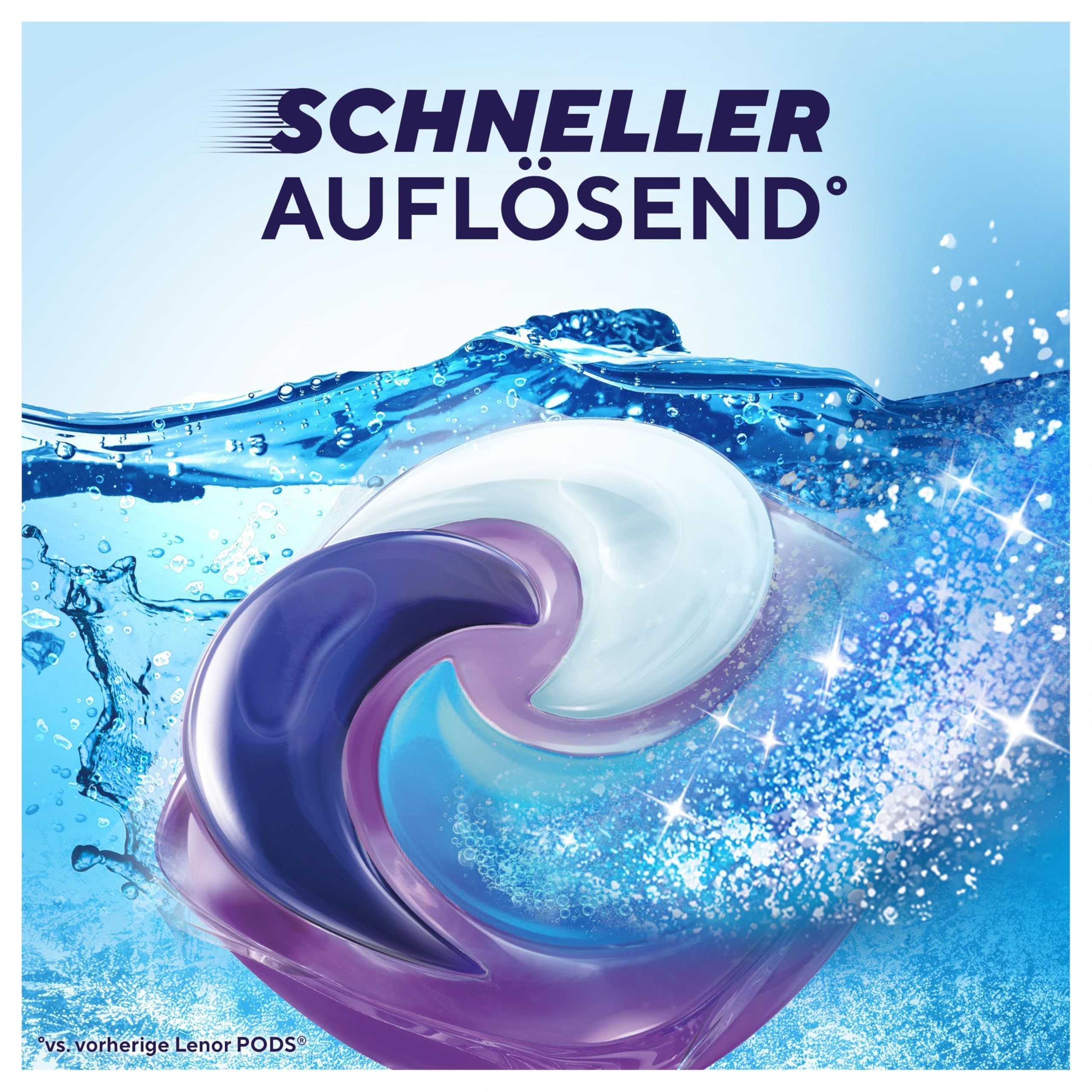 Lenor Pods Color Waschkapseln Waschmittel 100 Waschladungen, Amethyst Blütentraum, Lang Anhaltende Frische Und Extra Geruchsabwehr
