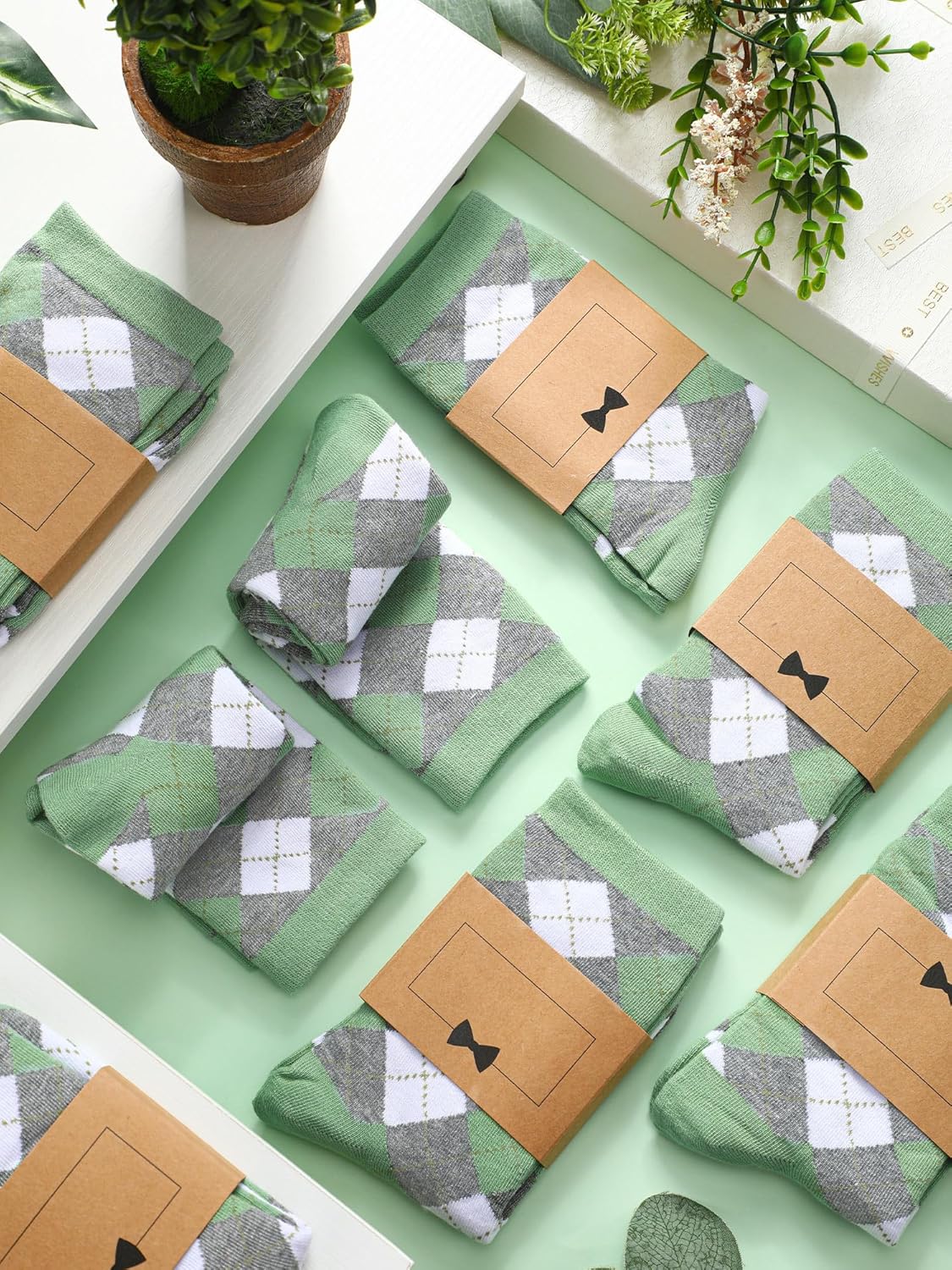 8 Pair Groomsmen Gifts for Men Groomsmen Proposal Socks for Wedding Novelty Funny Dress Socks Best Man Gifts - Image 2