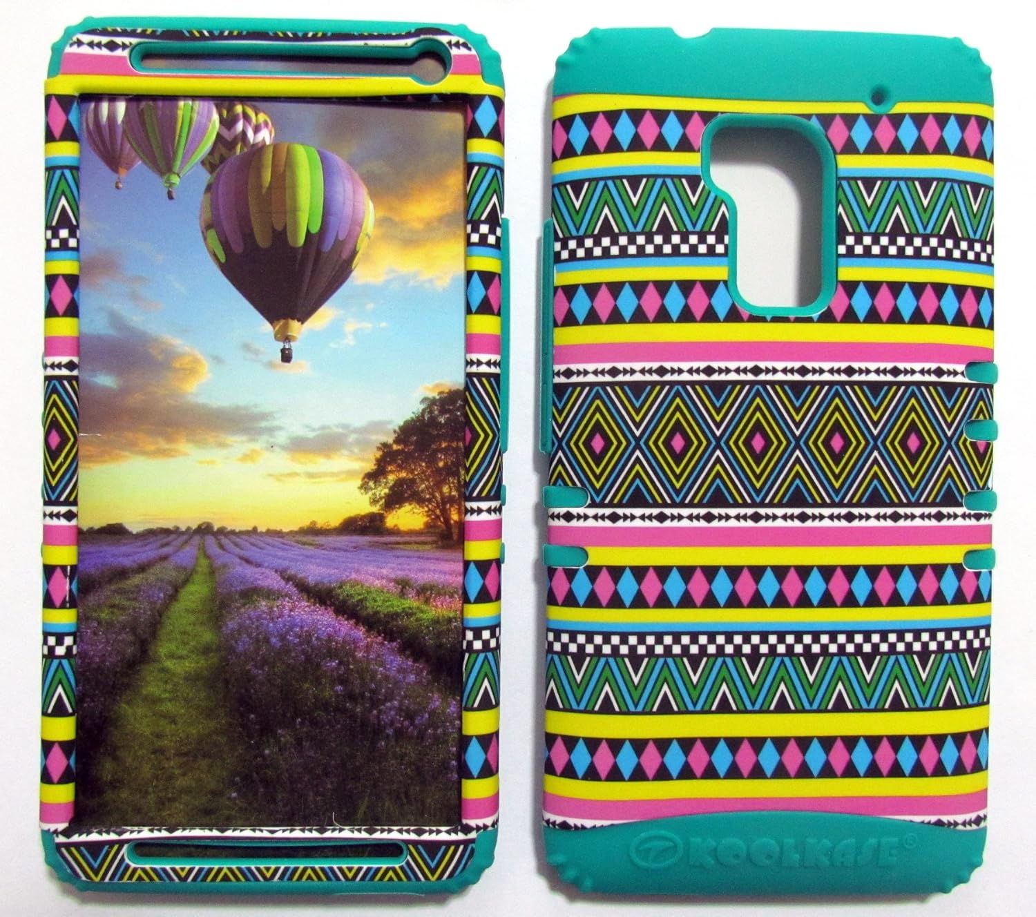 HTC ONE MAX M6 CASE (TRIBAL DESIGN SNAP + Blueish Green