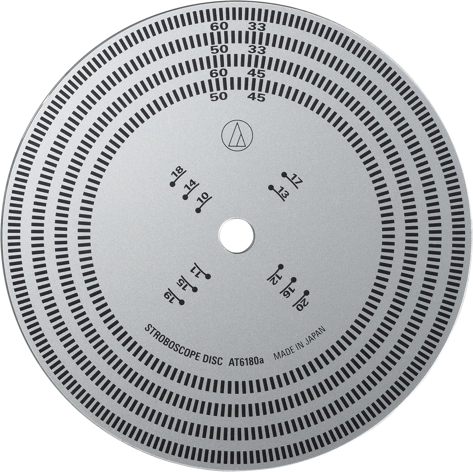 Audio Technica AT6180a Turntable Rotation Speed Stroboscope (Silver)