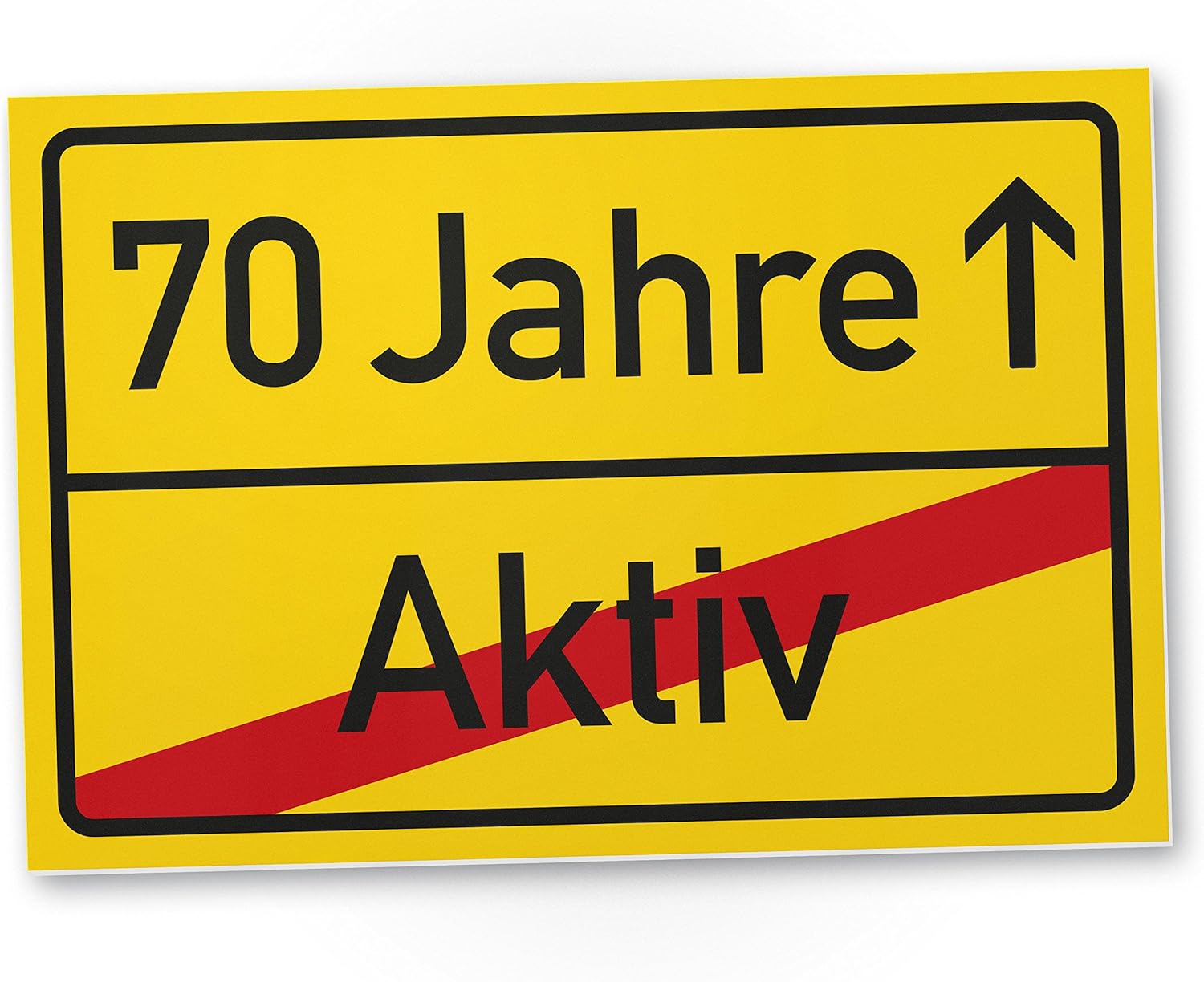 DankeDir! KCDL 70 Jahre (Aktiv) Kunststoff Schild/Ortsschild