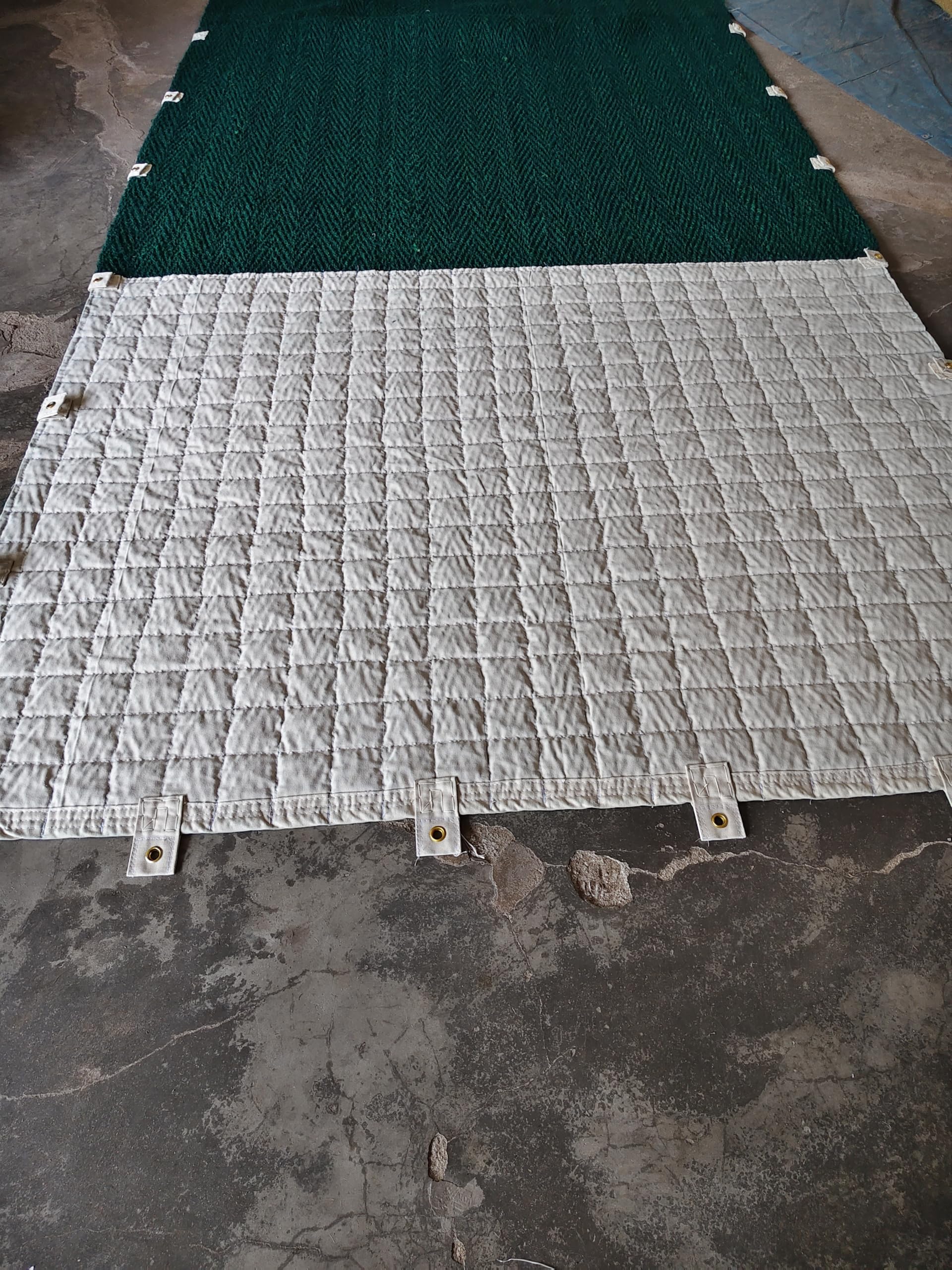 Mat - Cricket Mat Cricket Pitch - Practice & Tournamnet - Pitch Mat (Green Canvas Backed, 8ft x 33ft)-image-25