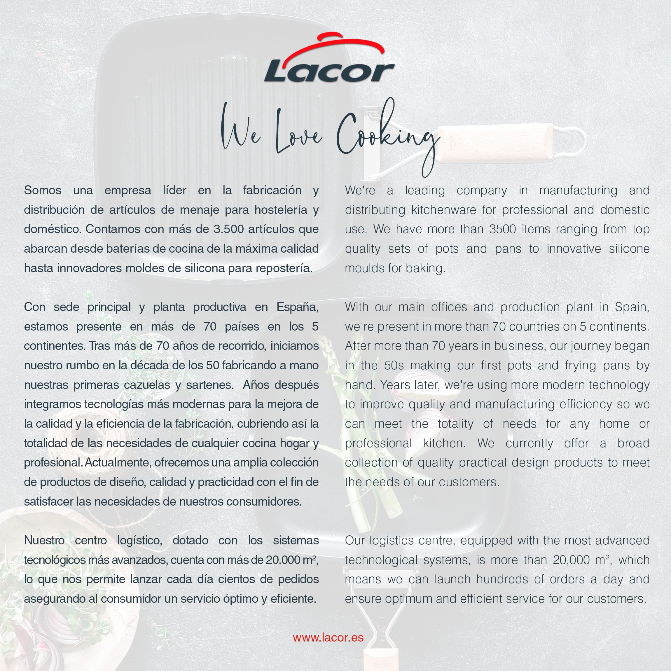 Lacor - 25158 - Gładka Patelnia Z Odlewu Aluminiowego, Podwójna Warstwa Nieprzywierająca, Składany Uchwyt Z Drewna Dębowego, Pełny Spód Indukcyjny, Nadaje Się Do Indukcji, 28 X 28 X 3,8 Cm, Czarny